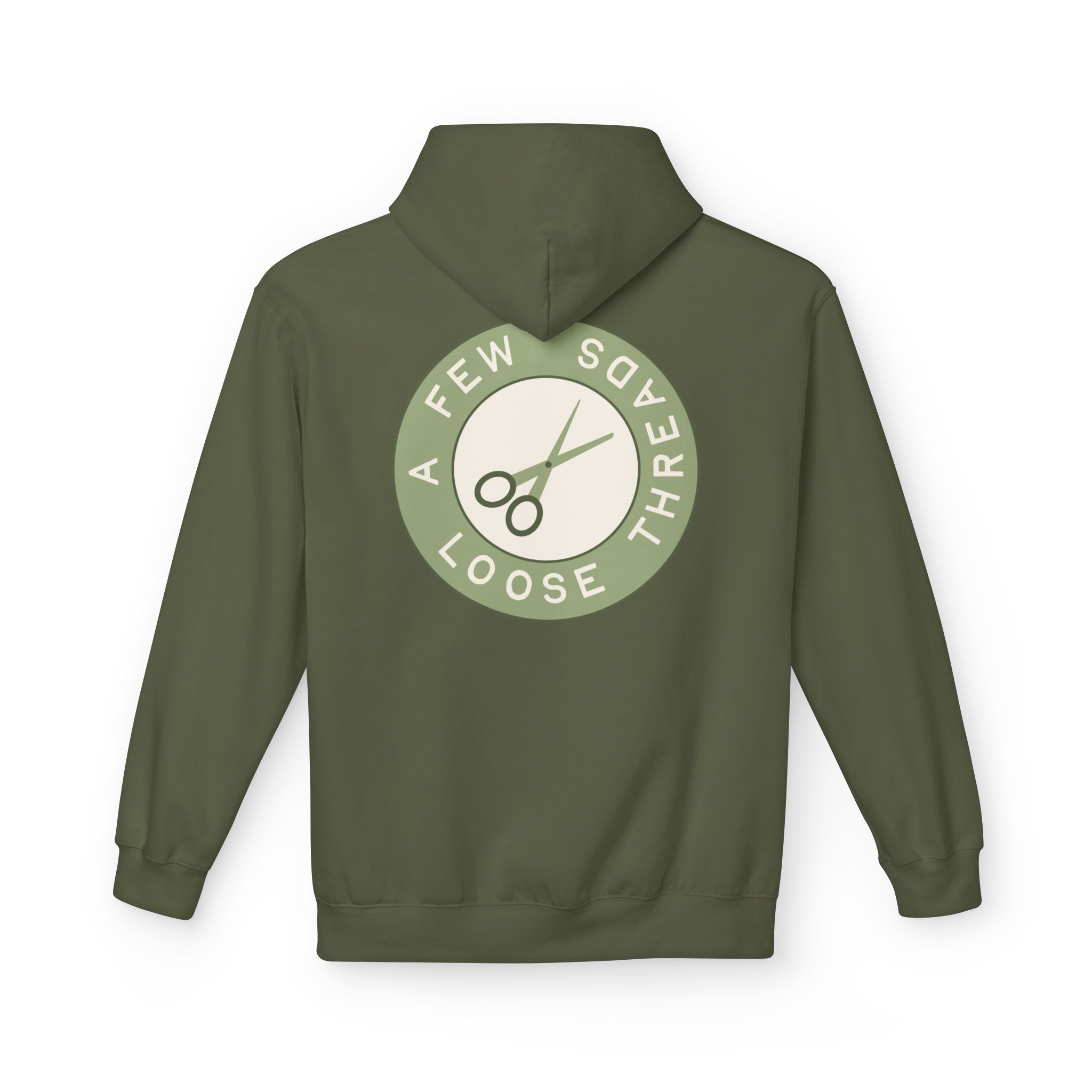 AFLT Front & Back Hoodie in Green - Image 2