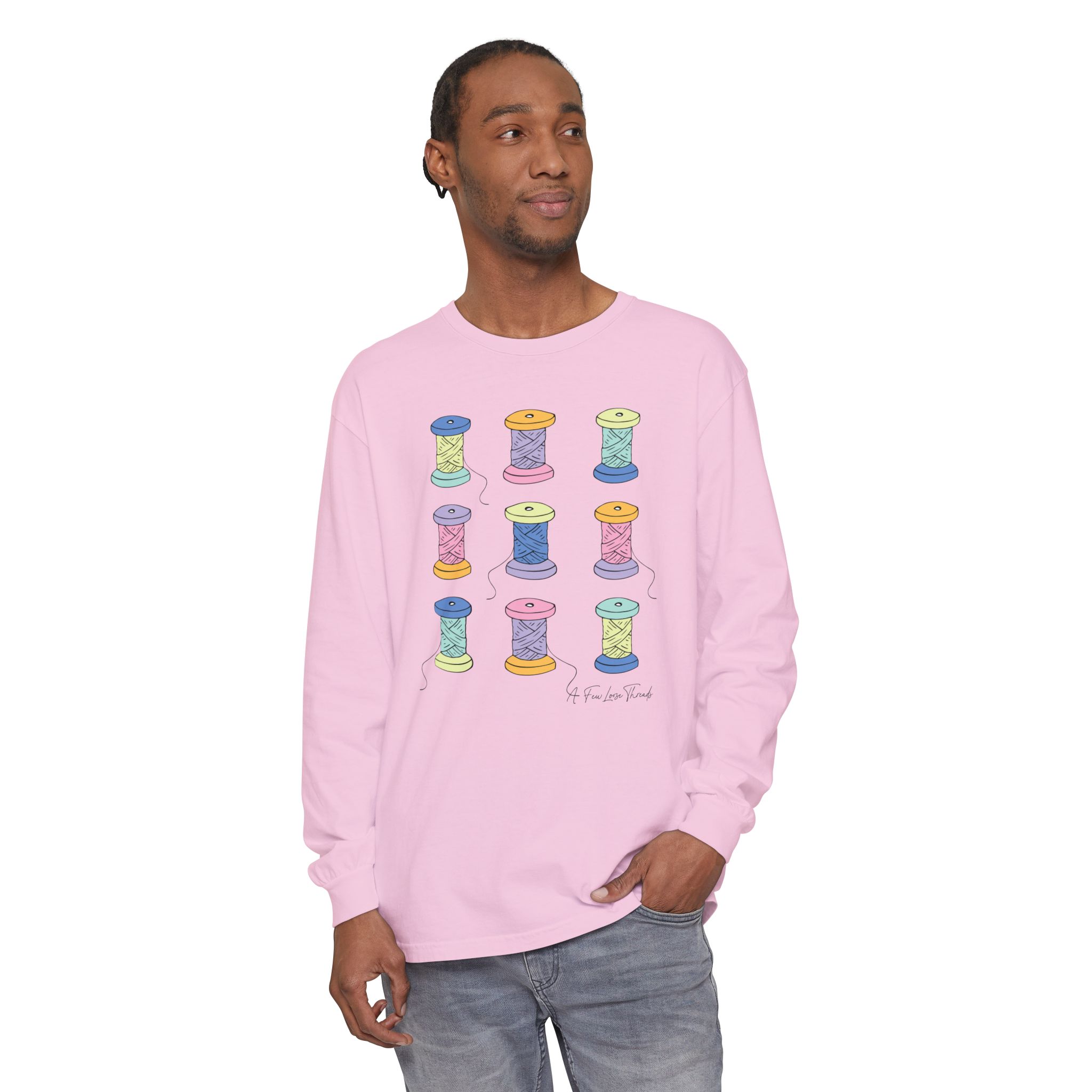 Colorful Spools Long Sleeve T-Shirt - Image 26