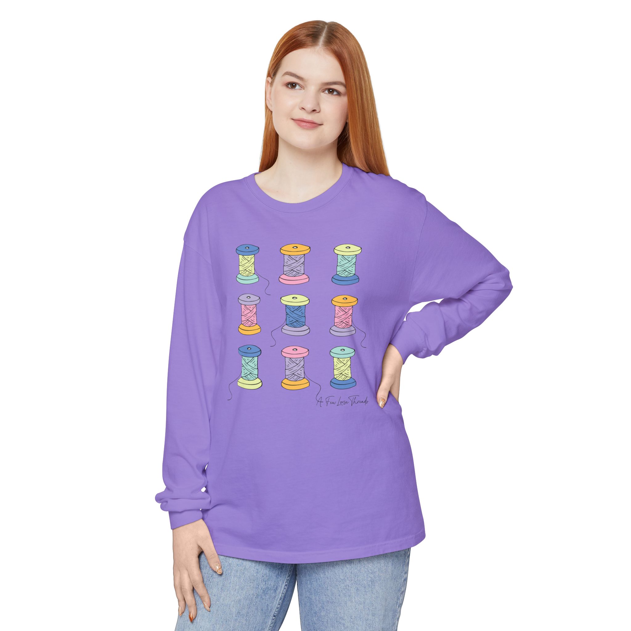 Colorful Spools Long Sleeve T-Shirt - Image 21
