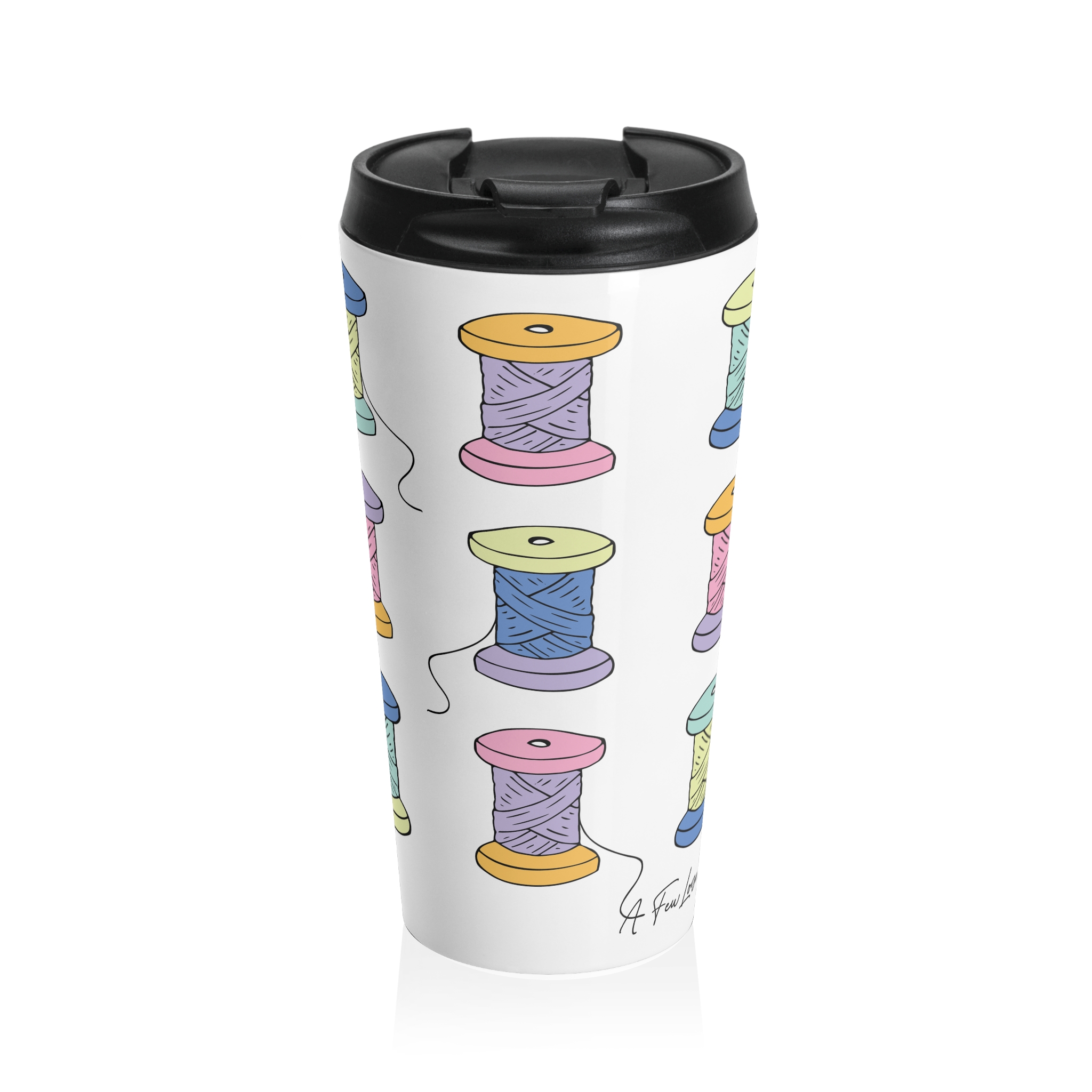 Colorful Spools Travel Mug