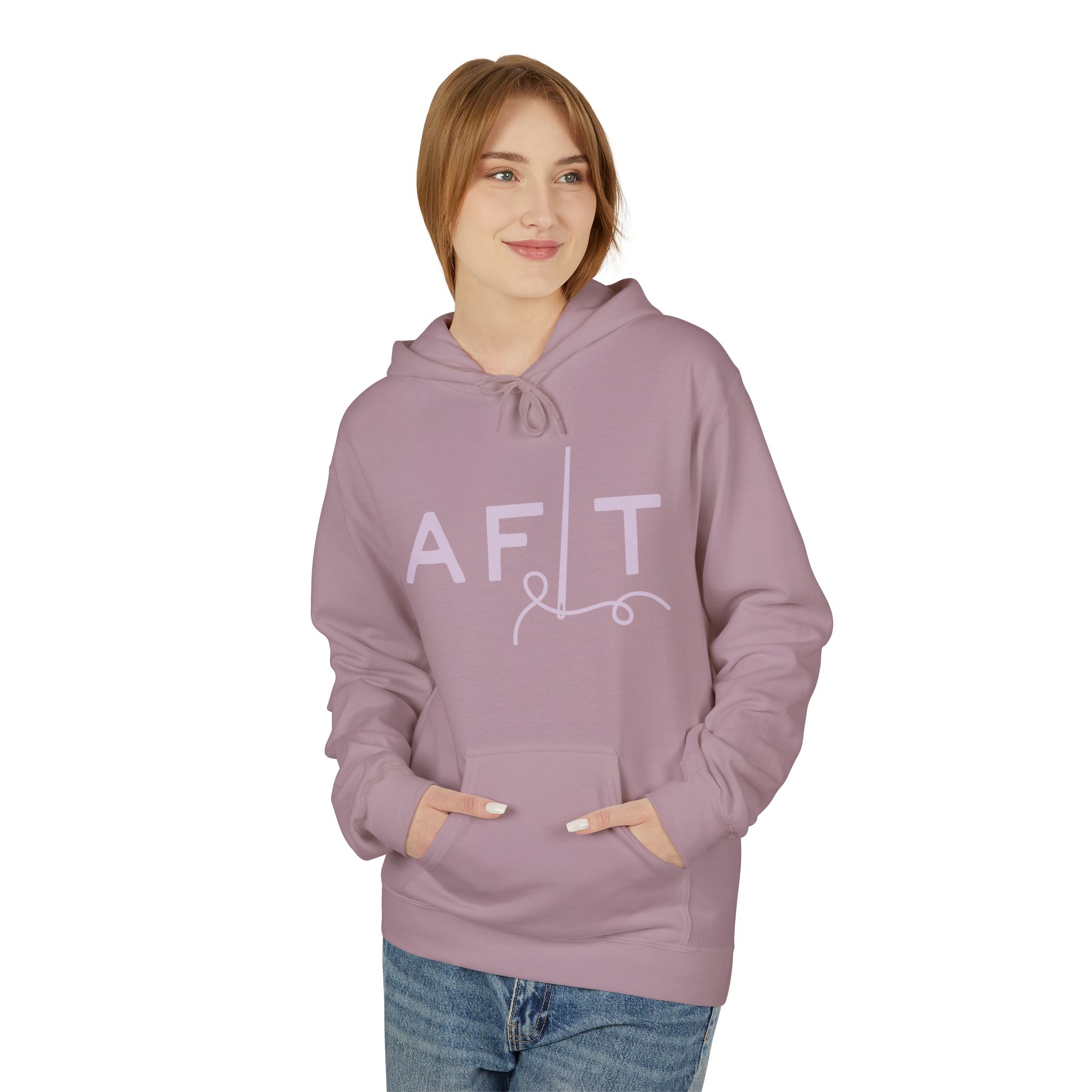 AFLT Front & Back Hoodie in Purple - Image 15