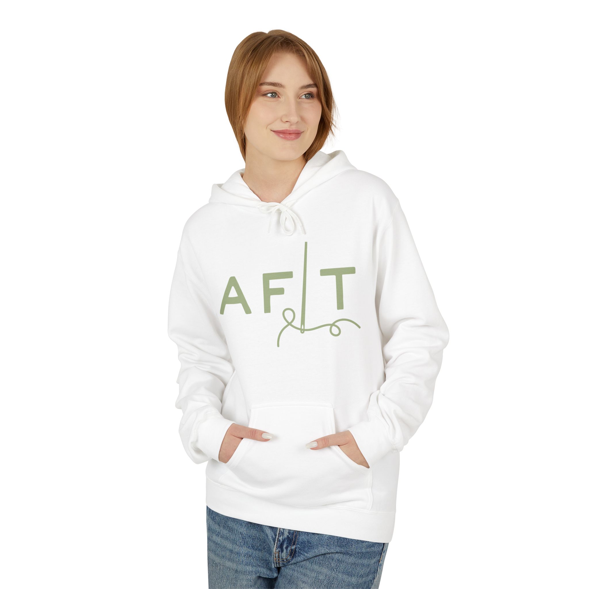 AFLT Front & Back Hoodie in Green - Image 18
