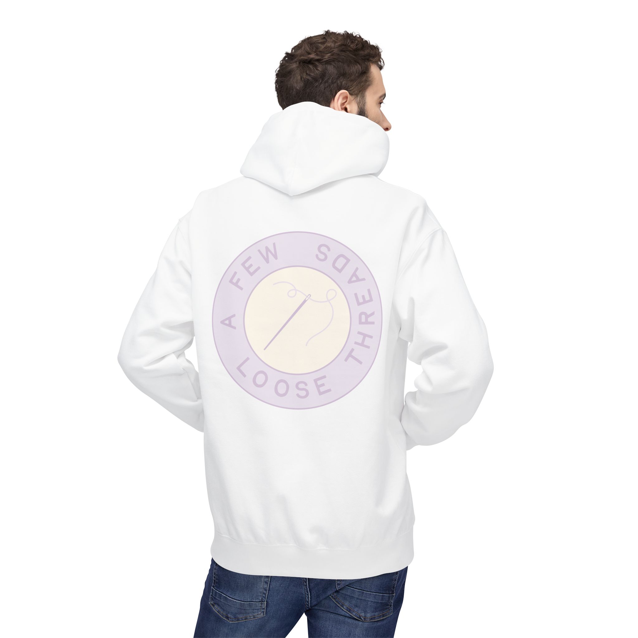 AFLT Front & Back Hoodie in Purple - Image 6