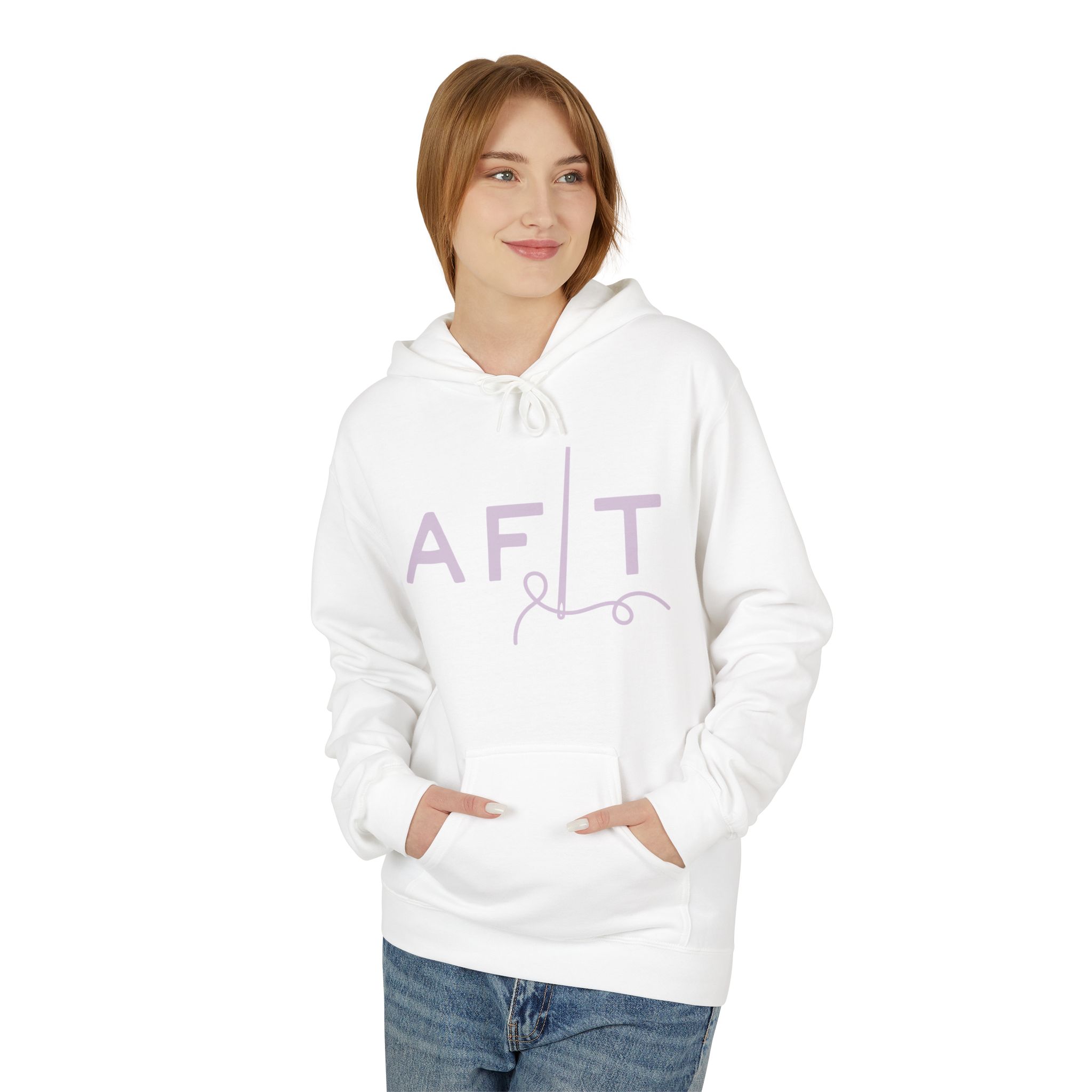 AFLT Front & Back Hoodie in Purple - Image 2