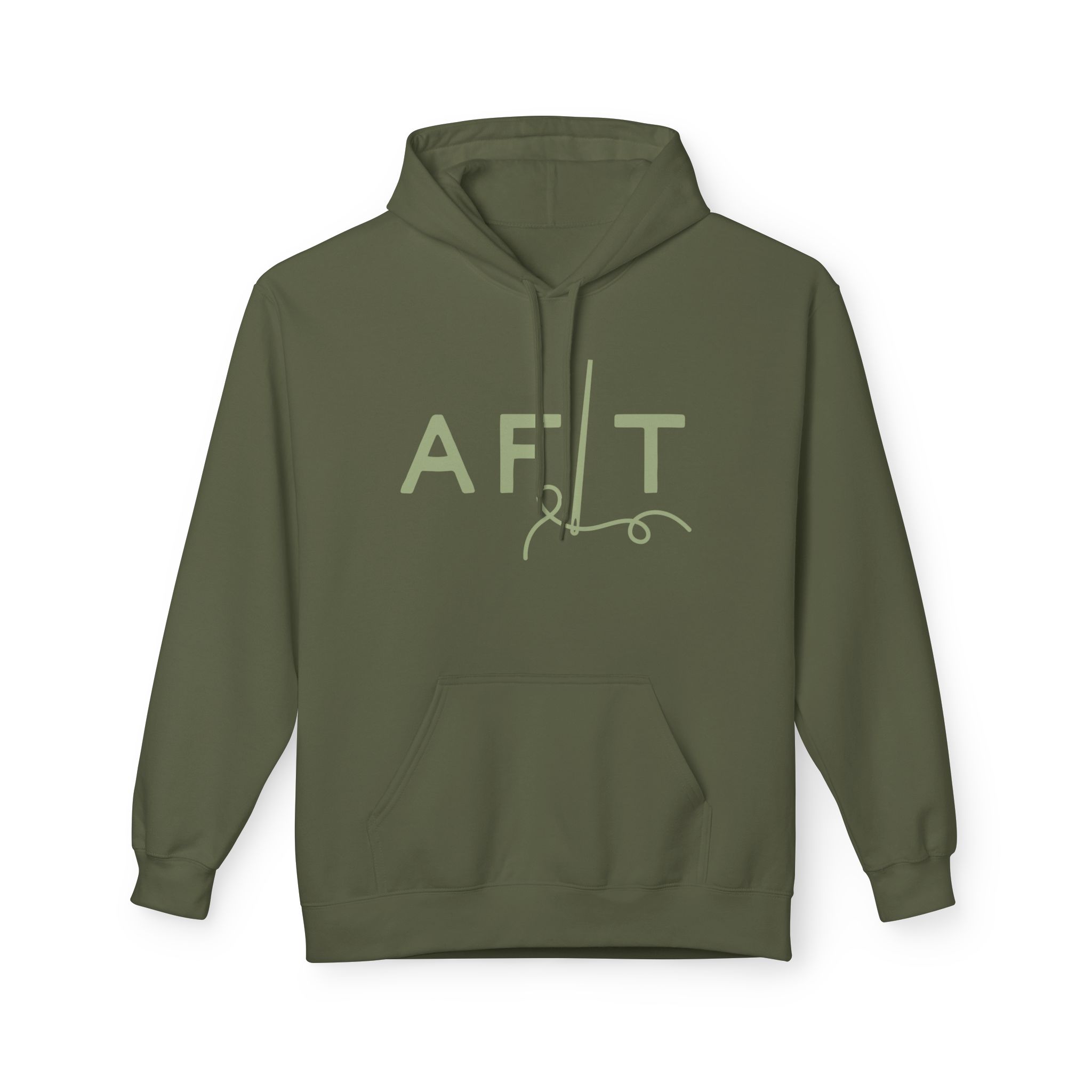 AFLT Front & Back Hoodie in Green