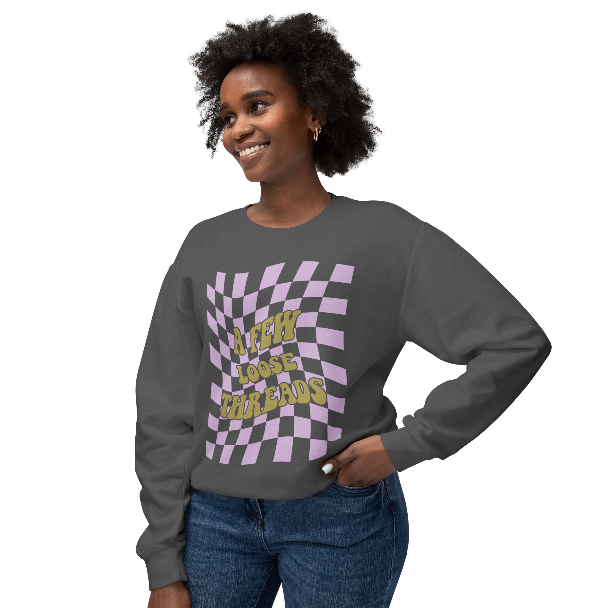 Groovy A Few Loose Threads Crewneck Sweatshirt - Image 9