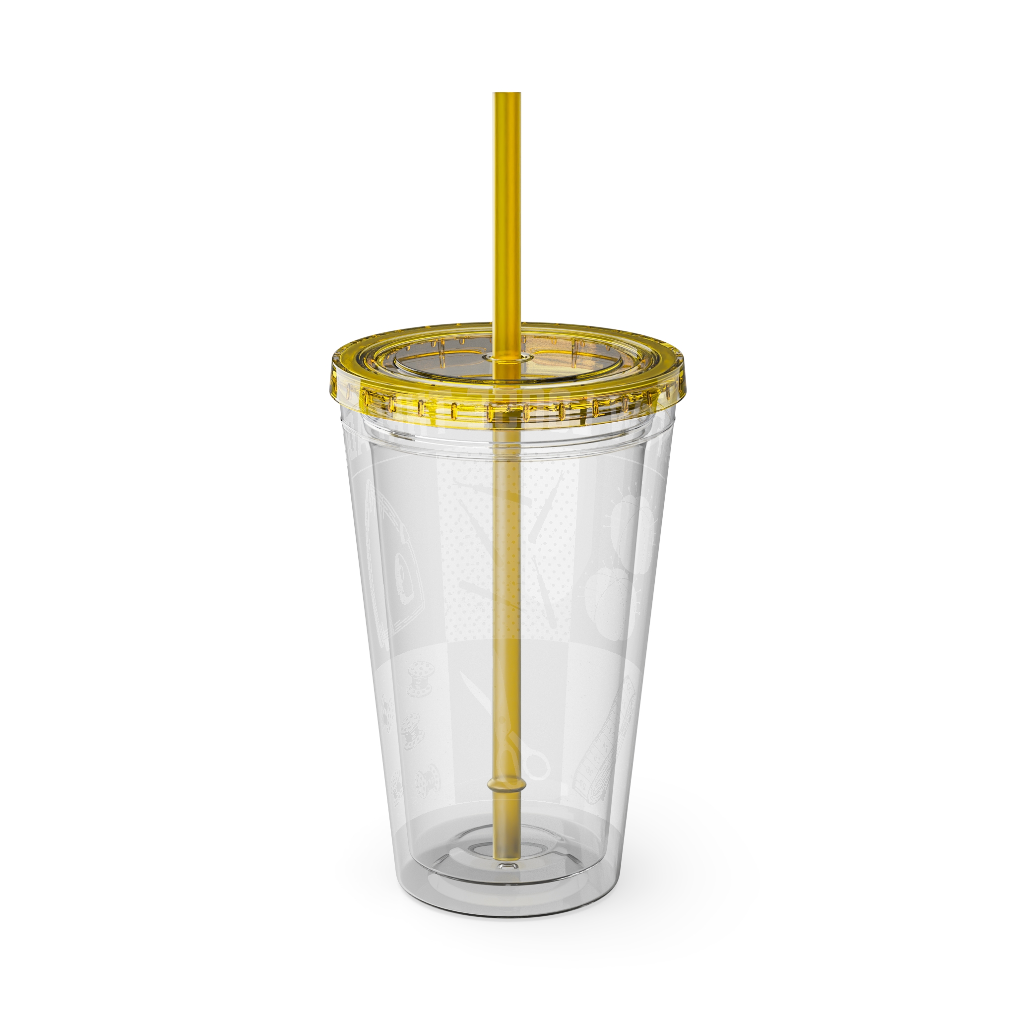 Grunge Sewing Icon Tumbler, 16oz - Image 18