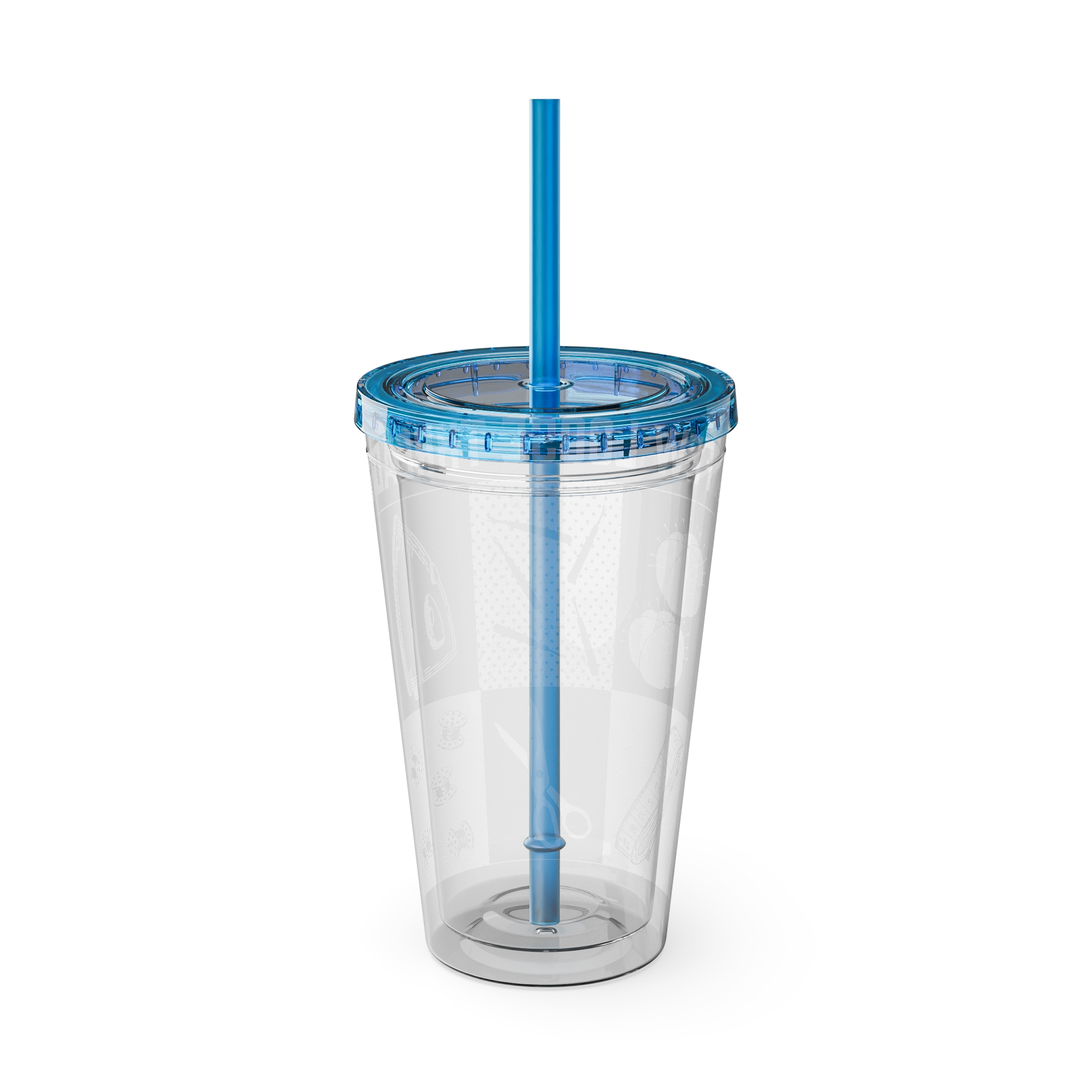 Grunge Sewing Icon Tumbler, 16oz - Image 33
