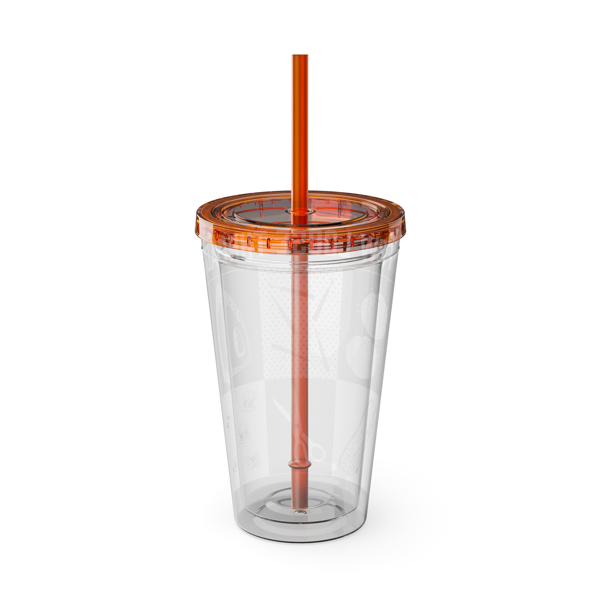 Grunge Sewing Icon Tumbler, 16oz - Image 13