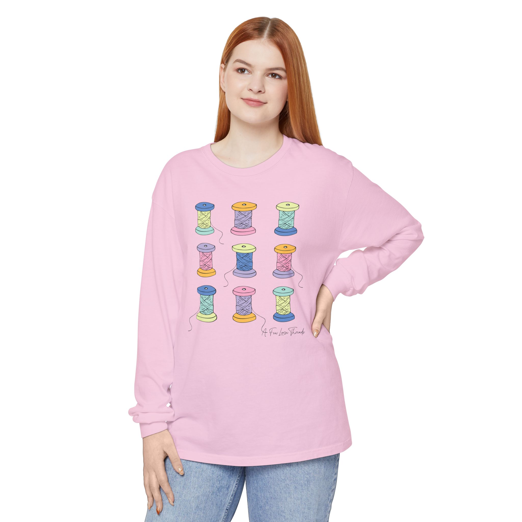Colorful Spools Long Sleeve T-Shirt - Image 27