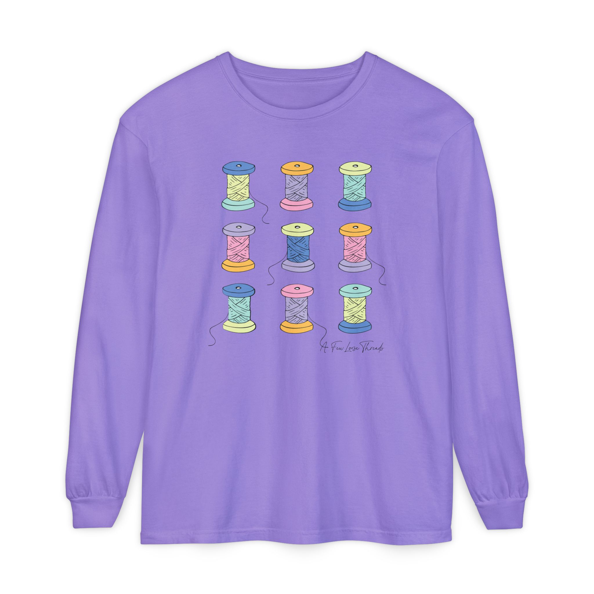 Colorful Spools Long Sleeve T-Shirt - Image 19