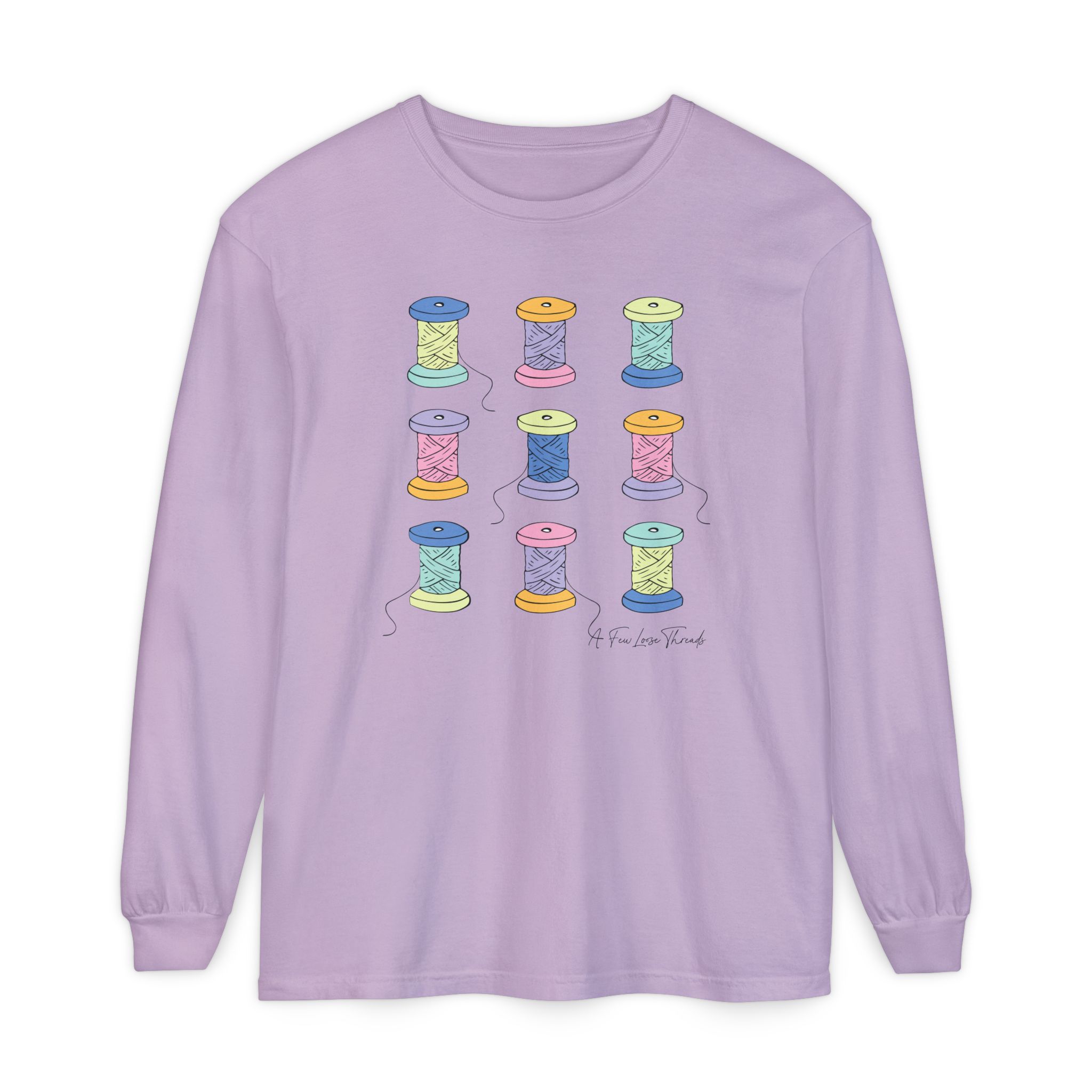 Colorful Spools Long Sleeve T-Shirt - Image 22