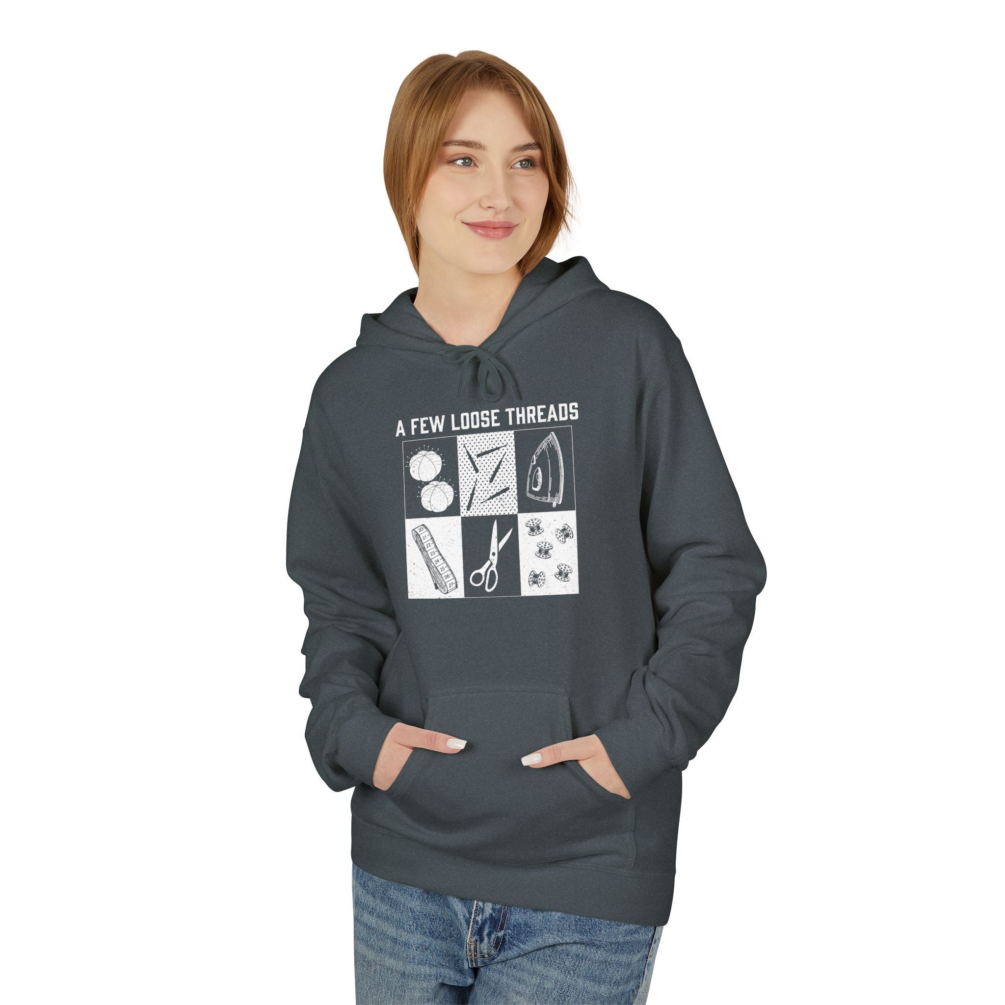 Grunge Sewing Icons Hoodie - Image 17