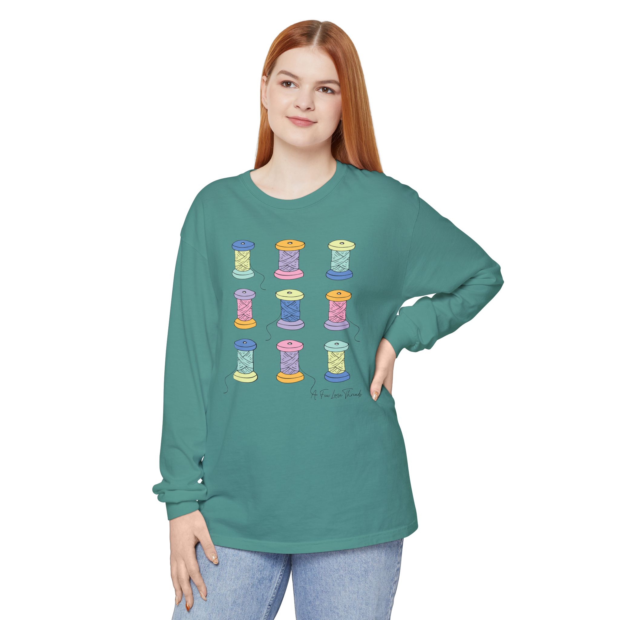 Colorful Spools Long Sleeve T-Shirt - Image 15