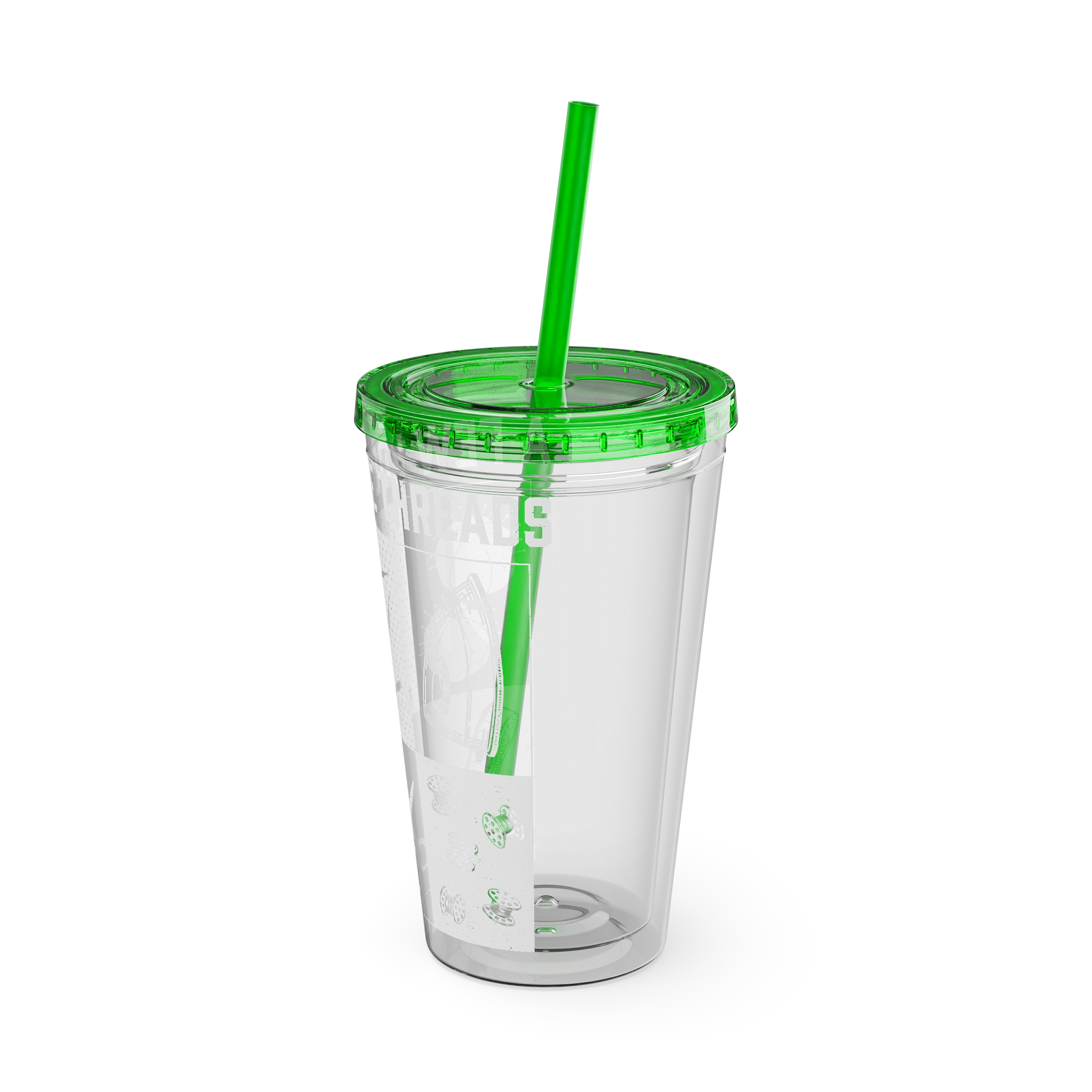 Grunge Sewing Icon Tumbler, 16oz - Image 24