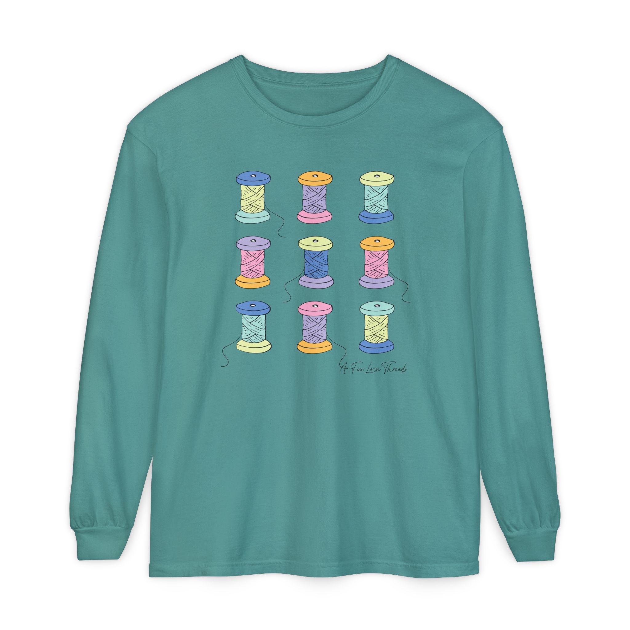 Colorful Spools Long Sleeve T-Shirt - Image 13
