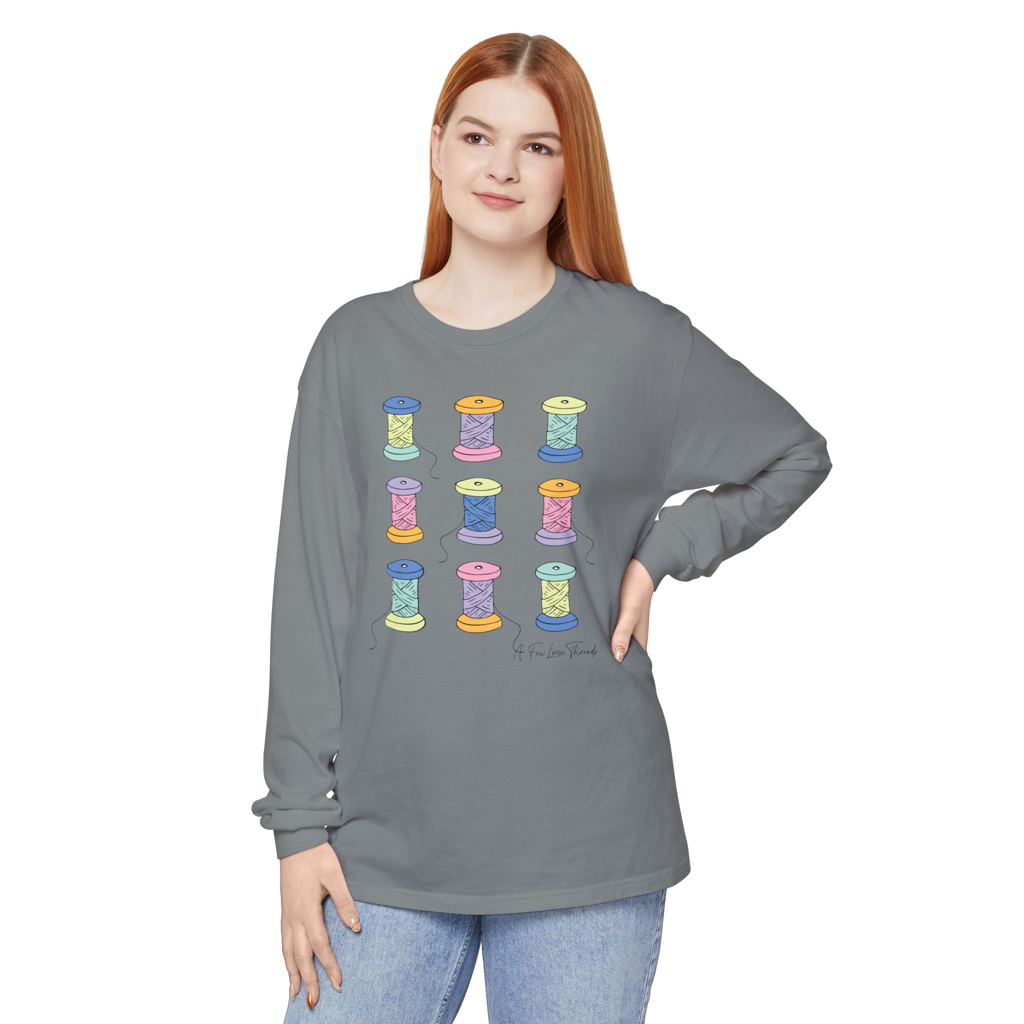 Colorful Spools Long Sleeve T-Shirt - Image 18