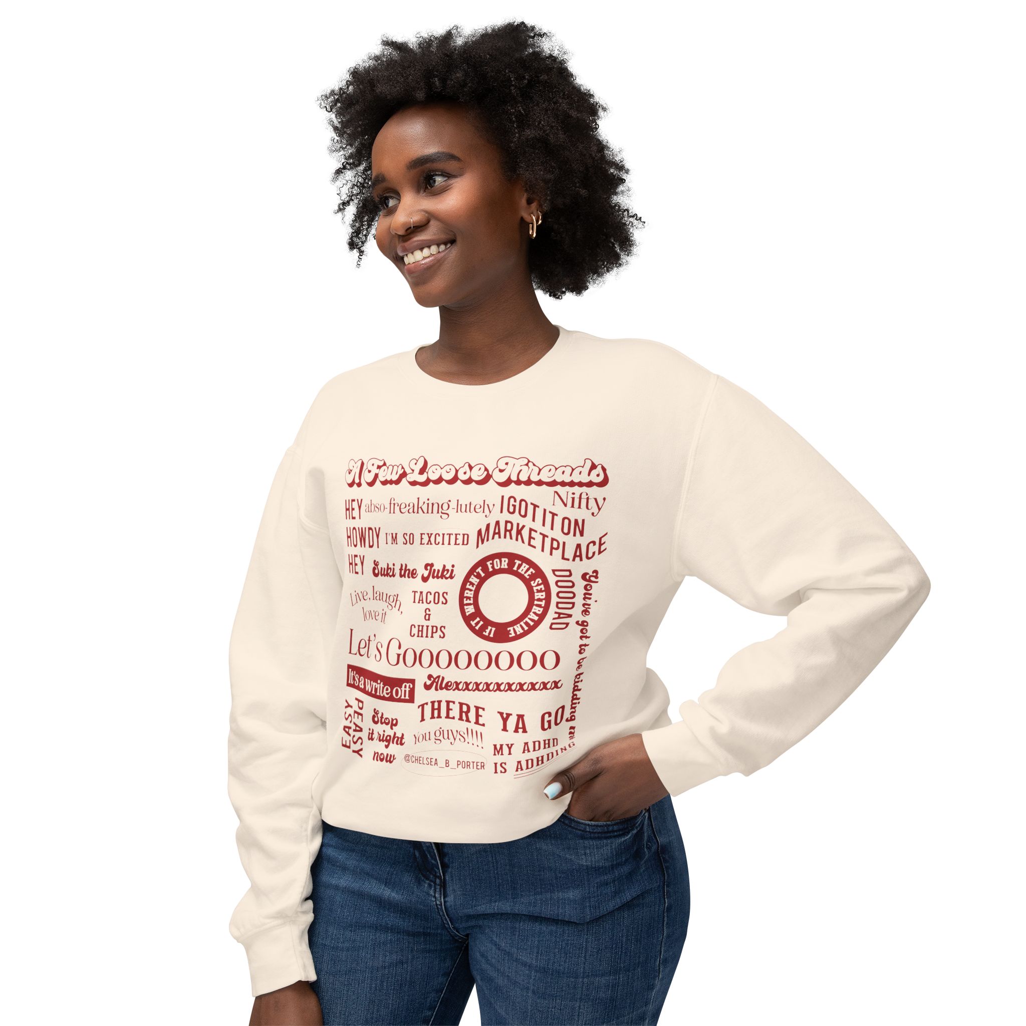 Chelsea's Silly Sayings Crewneck Sweatshirt - Image 5