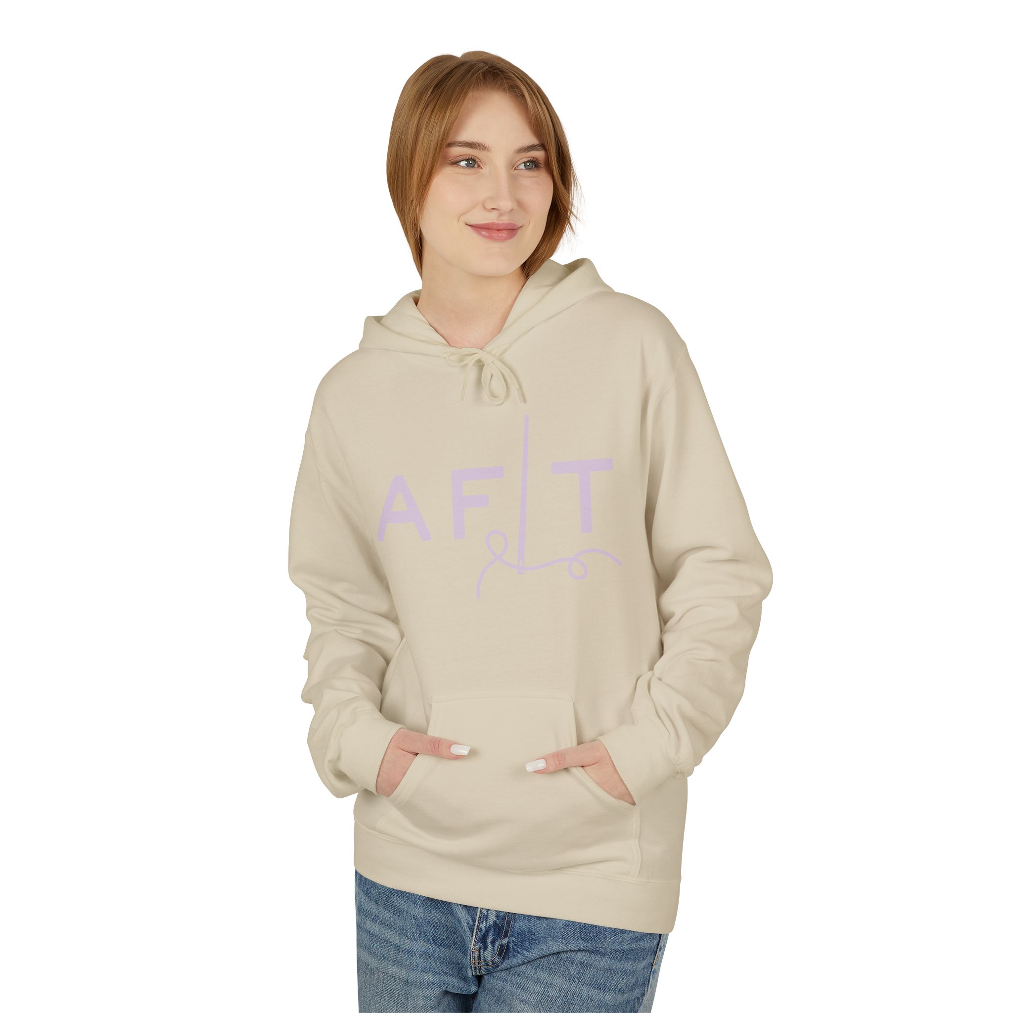 AFLT Front & Back Hoodie in Purple - Image 8