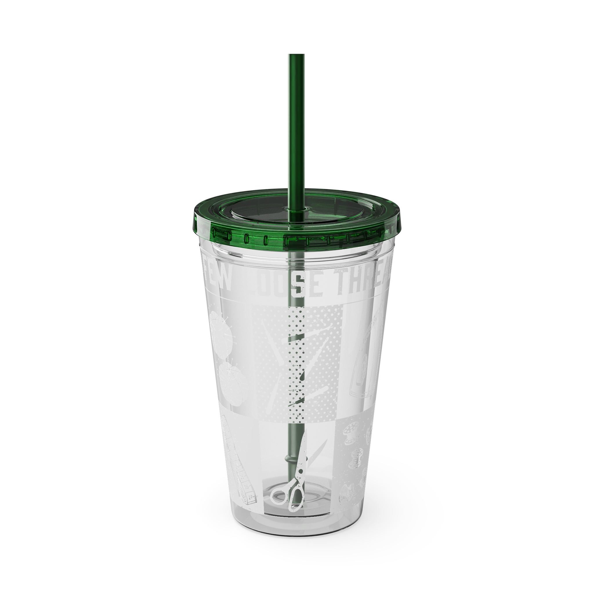Grunge Sewing Icon Tumbler, 16oz - Image 26