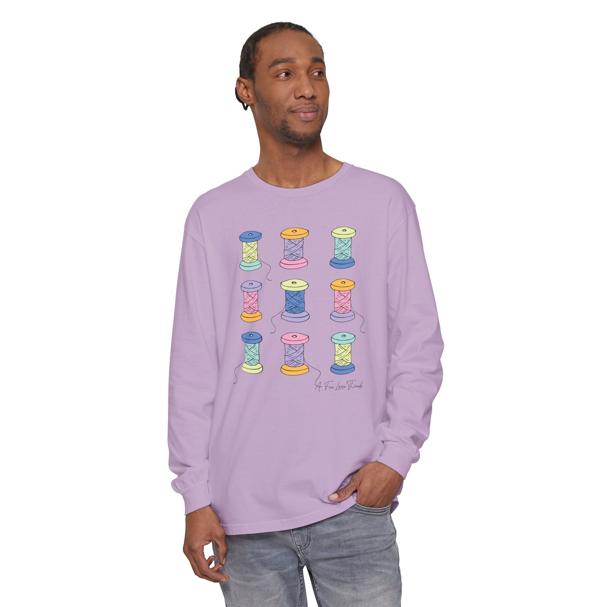 Colorful Spools Long Sleeve T-Shirt - Image 23