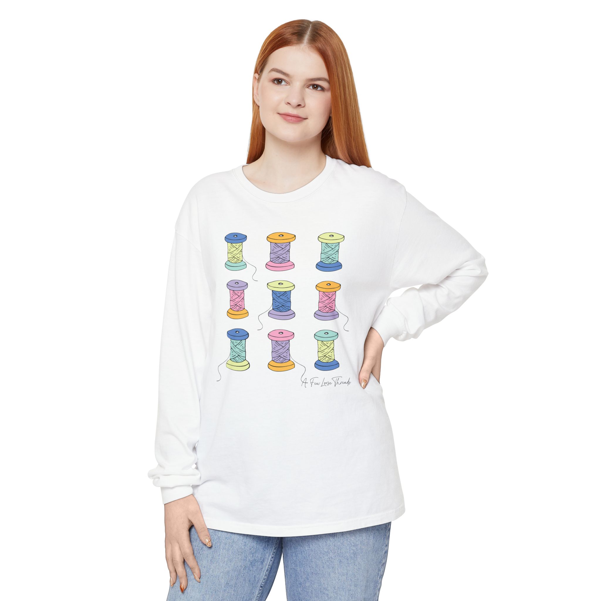 Colorful Spools Long Sleeve T-Shirt - Image 9