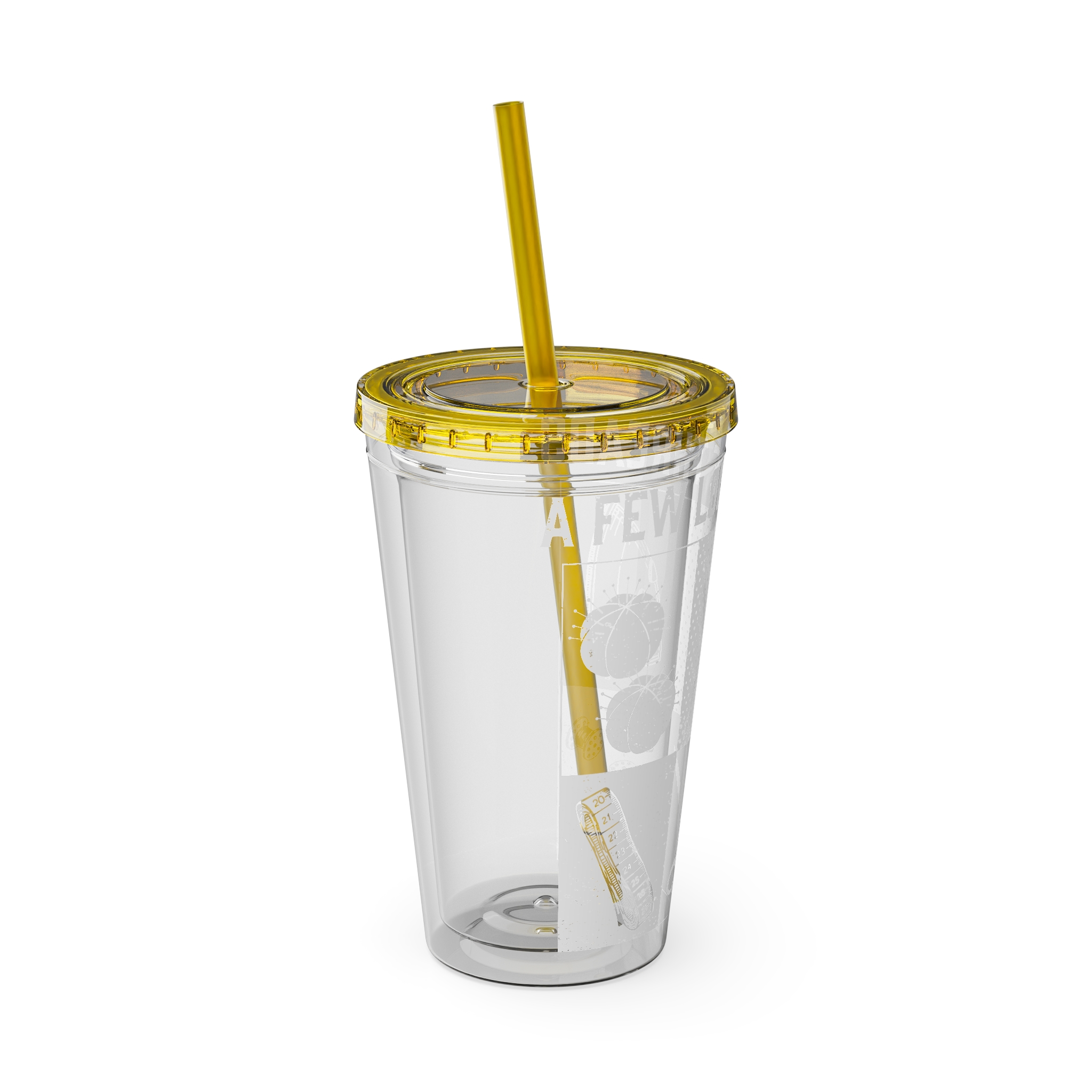Grunge Sewing Icon Tumbler, 16oz - Image 17