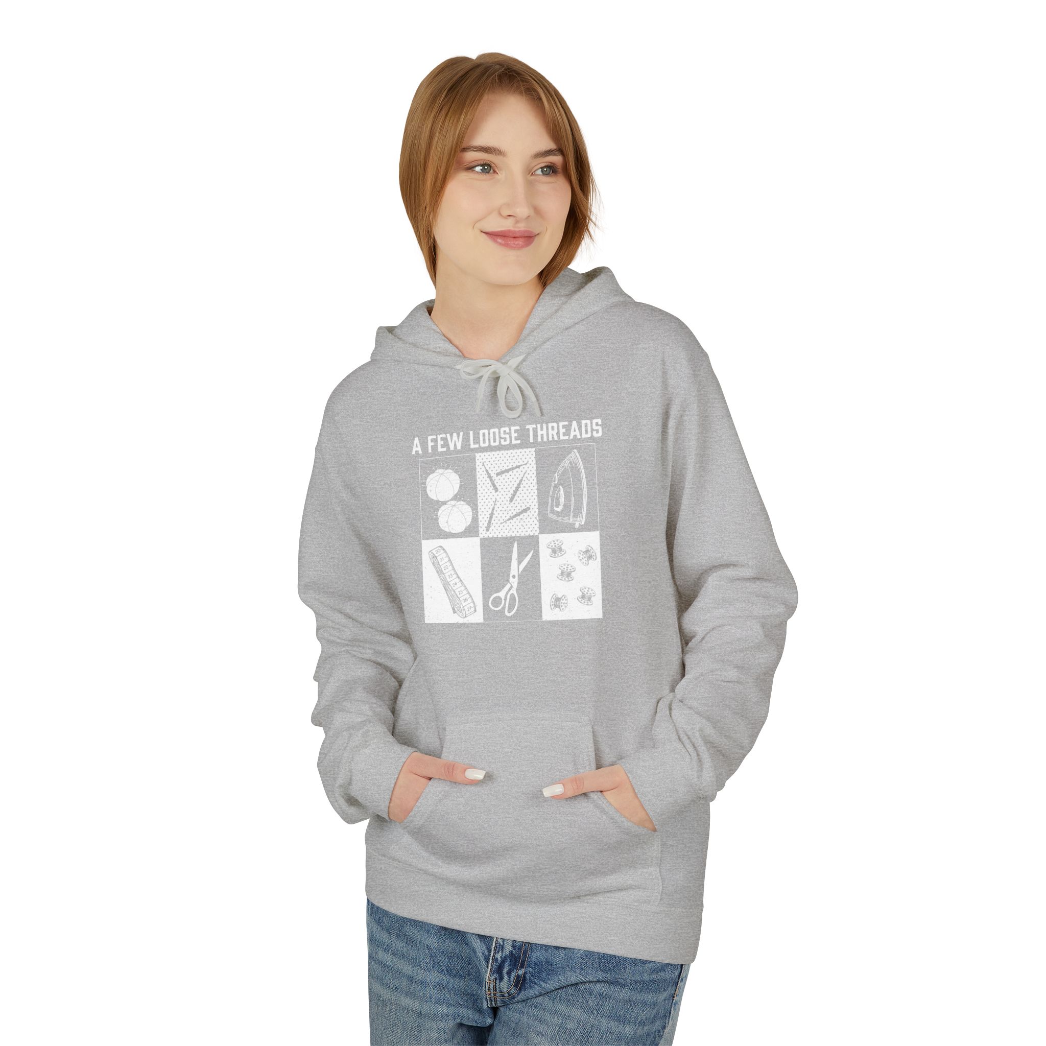 Grunge Sewing Icons Hoodie - Image 9