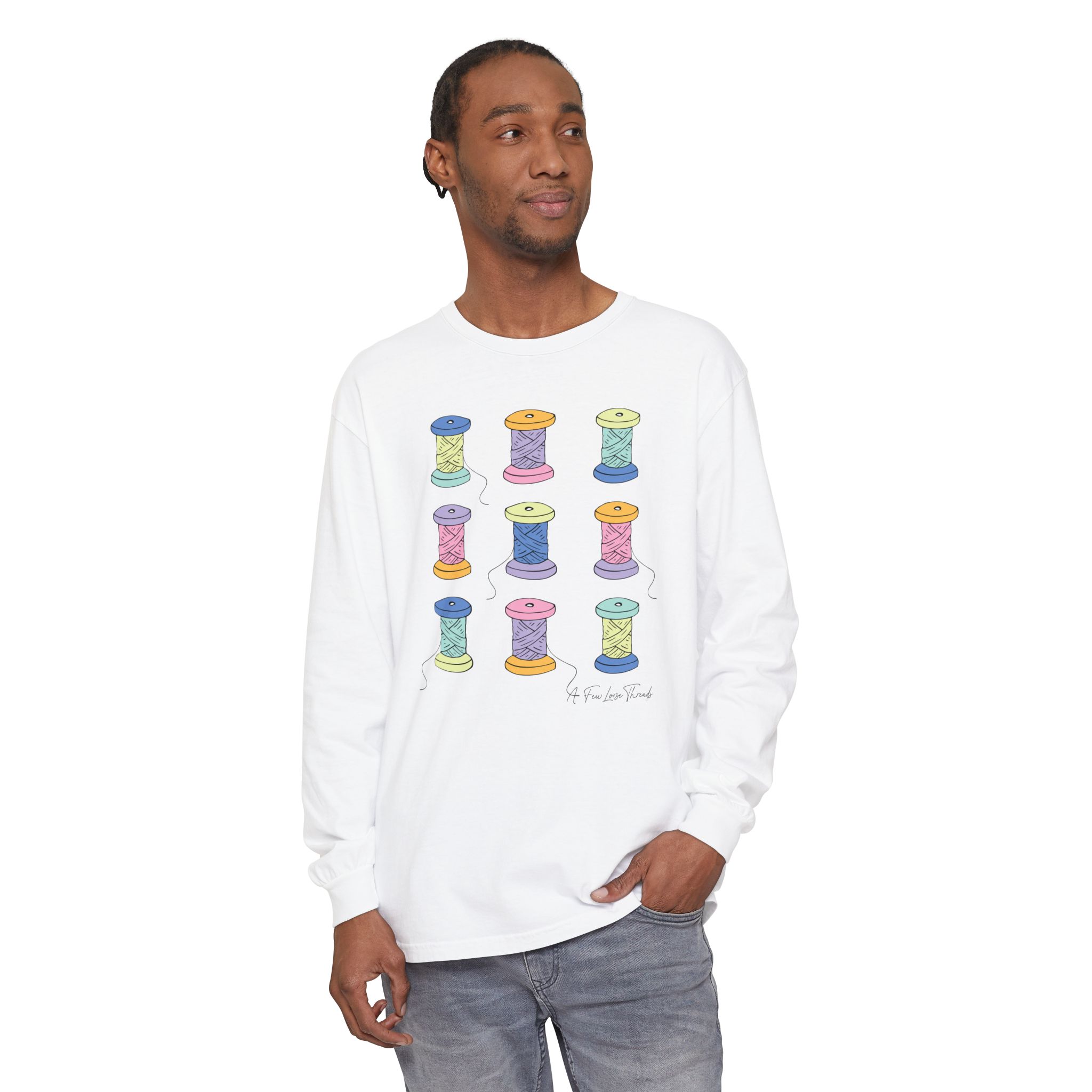 Colorful Spools Long Sleeve T-Shirt - Image 8