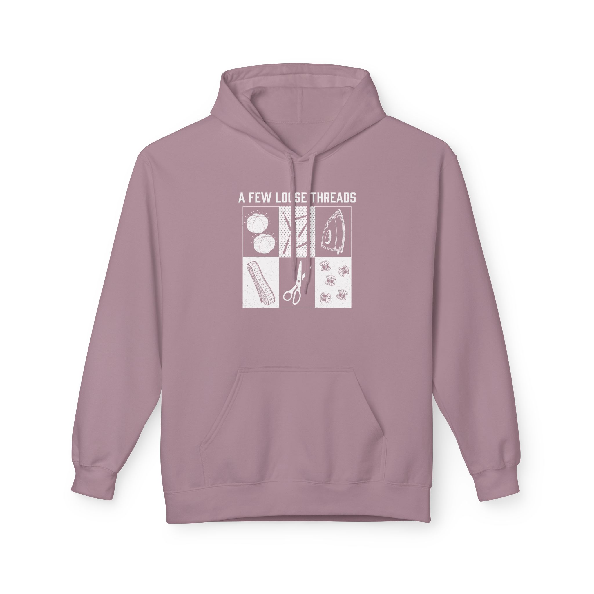 Grunge Sewing Icons Hoodie - Image 19