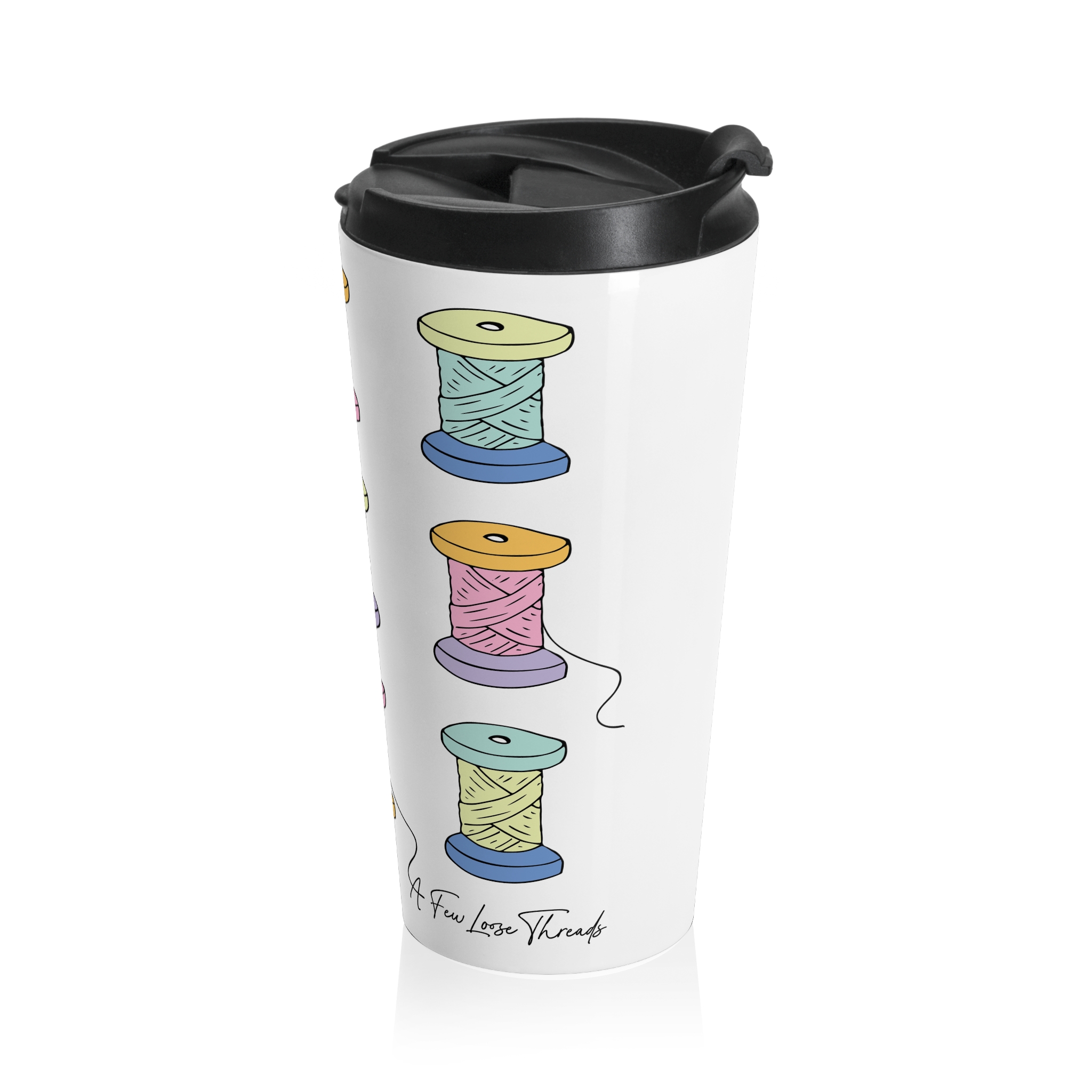 Colorful Spools Travel Mug - Image 4
