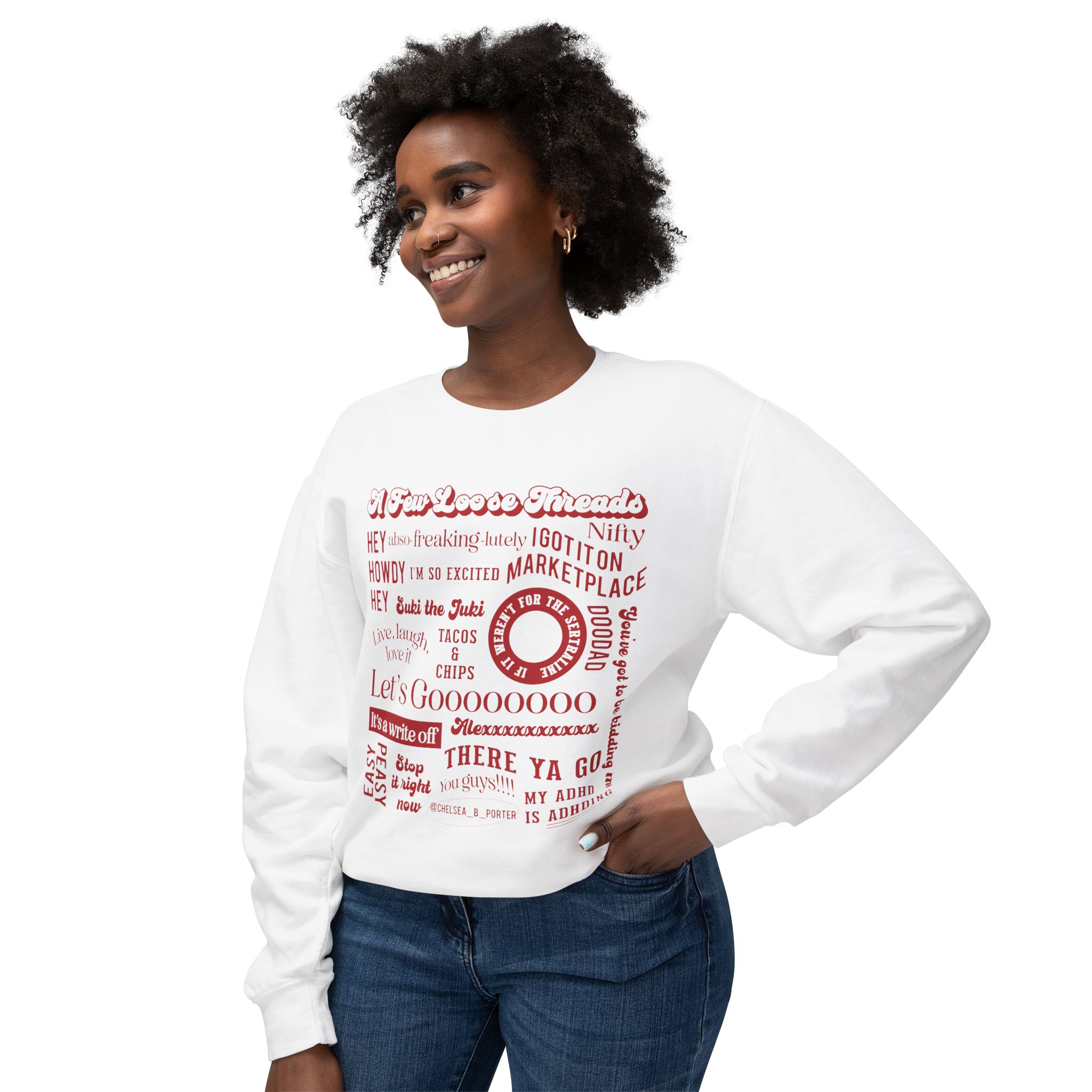 Chelsea's Silly Sayings Crewneck Sweatshirt - Image 2