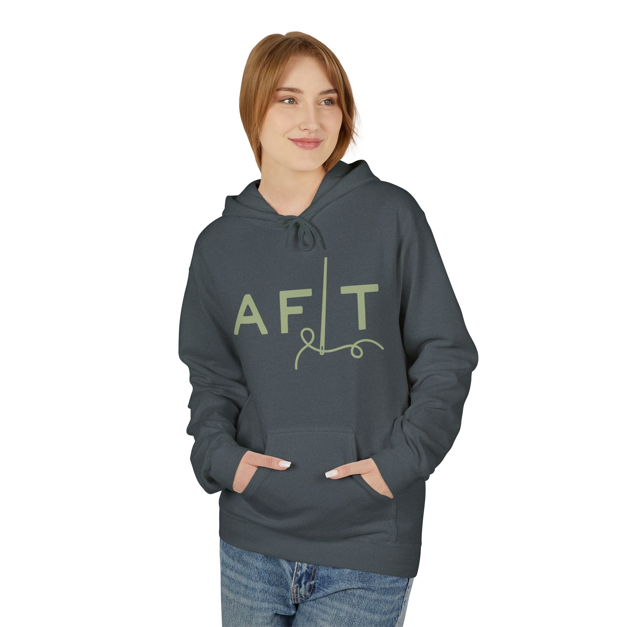 AFLT Front & Back Hoodie in Green - Image 6