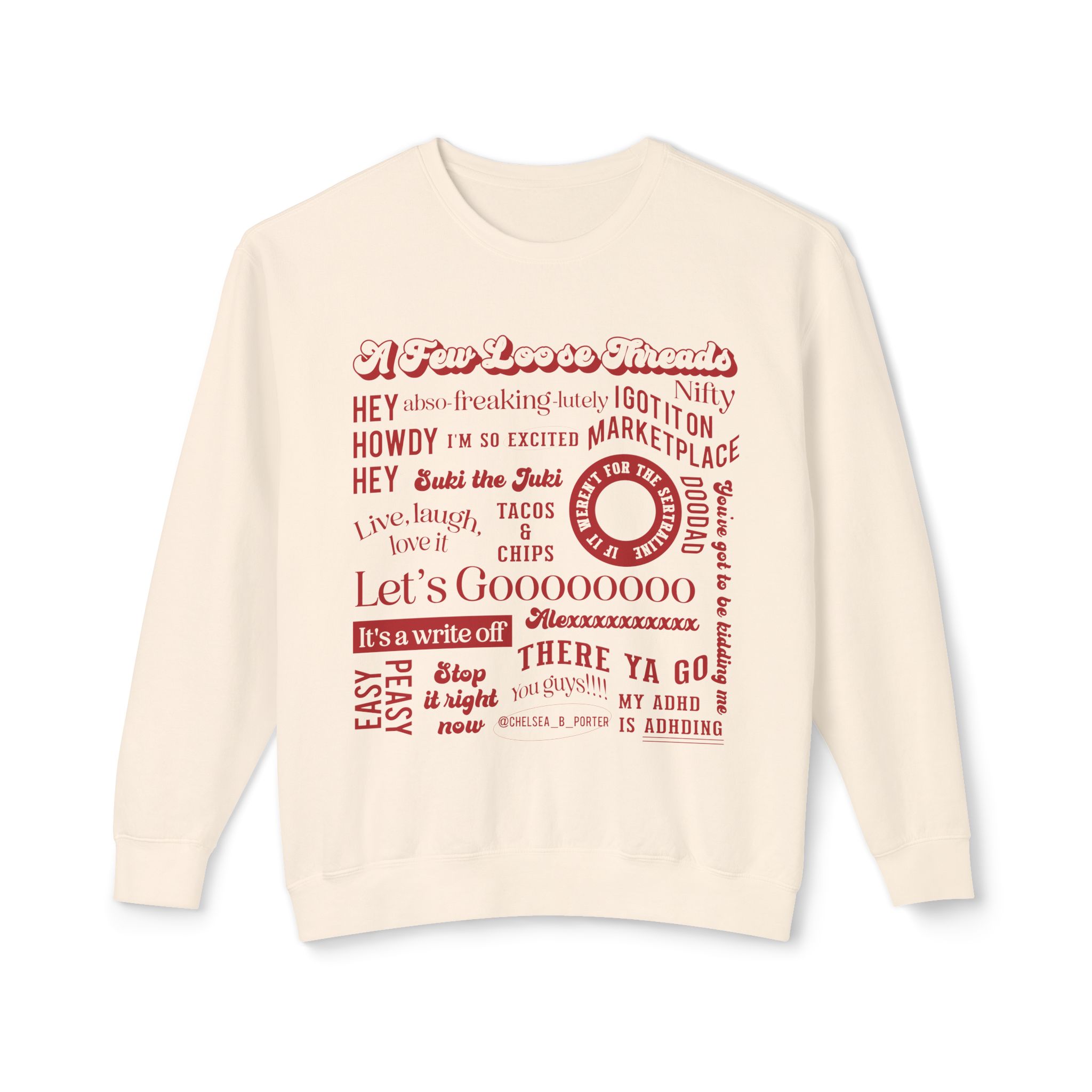 Chelsea's Silly Sayings Crewneck Sweatshirt - Image 4