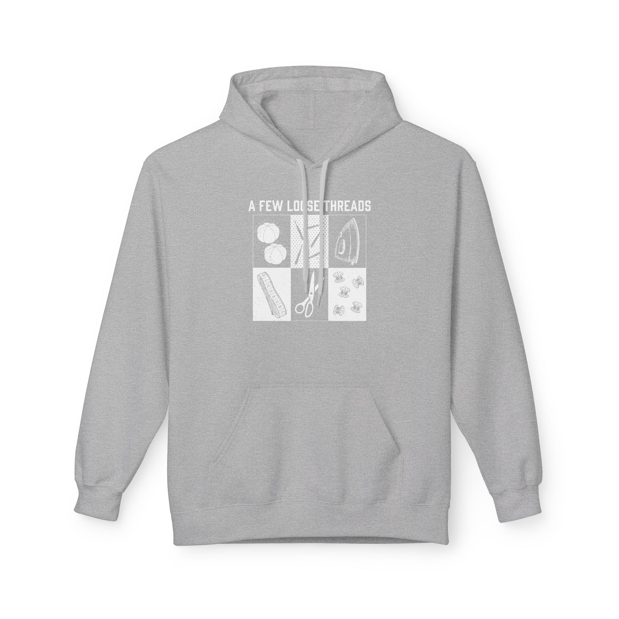 Grunge Sewing Icons Hoodie - Image 7