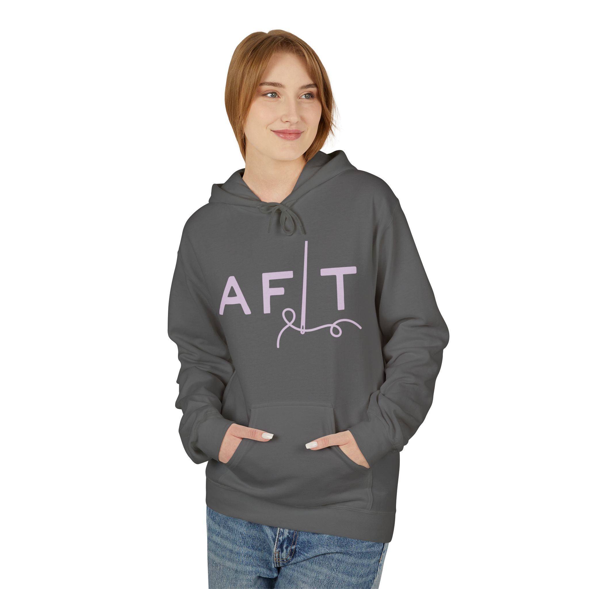 AFLT Front & Back Hoodie in Purple - Image 39