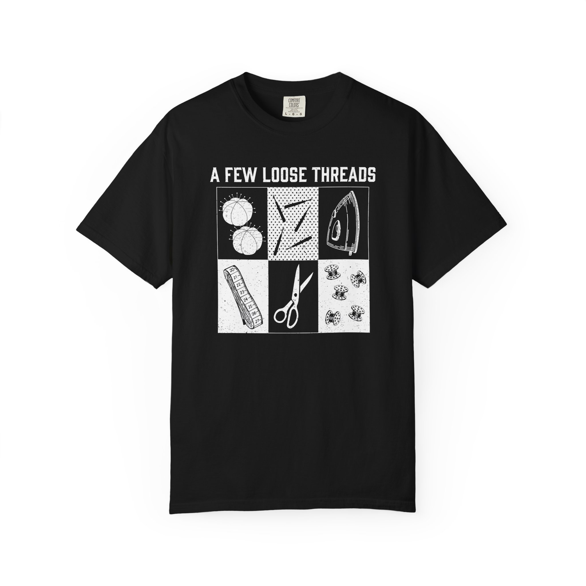 Grunge Sewing Icons T-Shirt