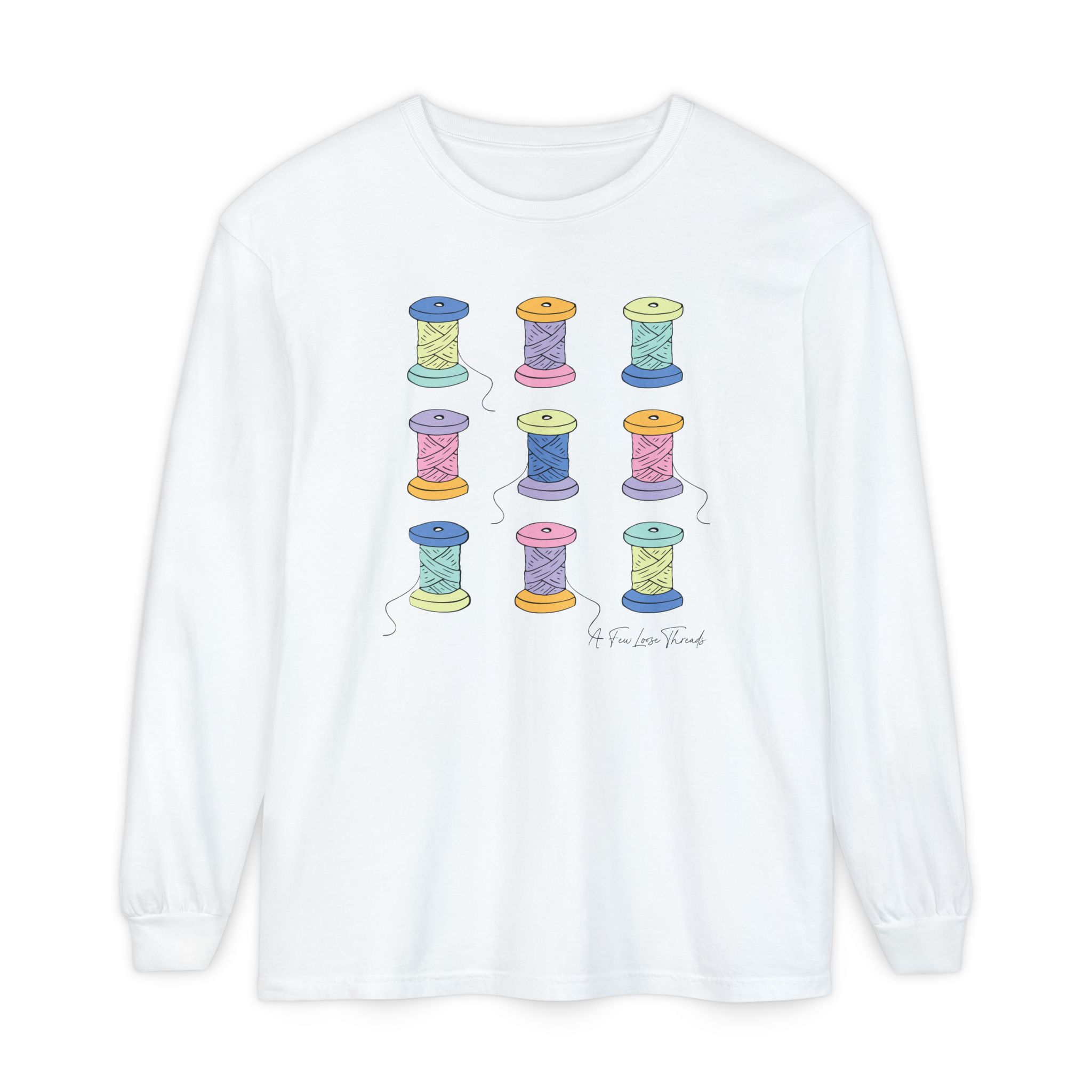 Colorful Spools Long Sleeve T-Shirt - Image 7