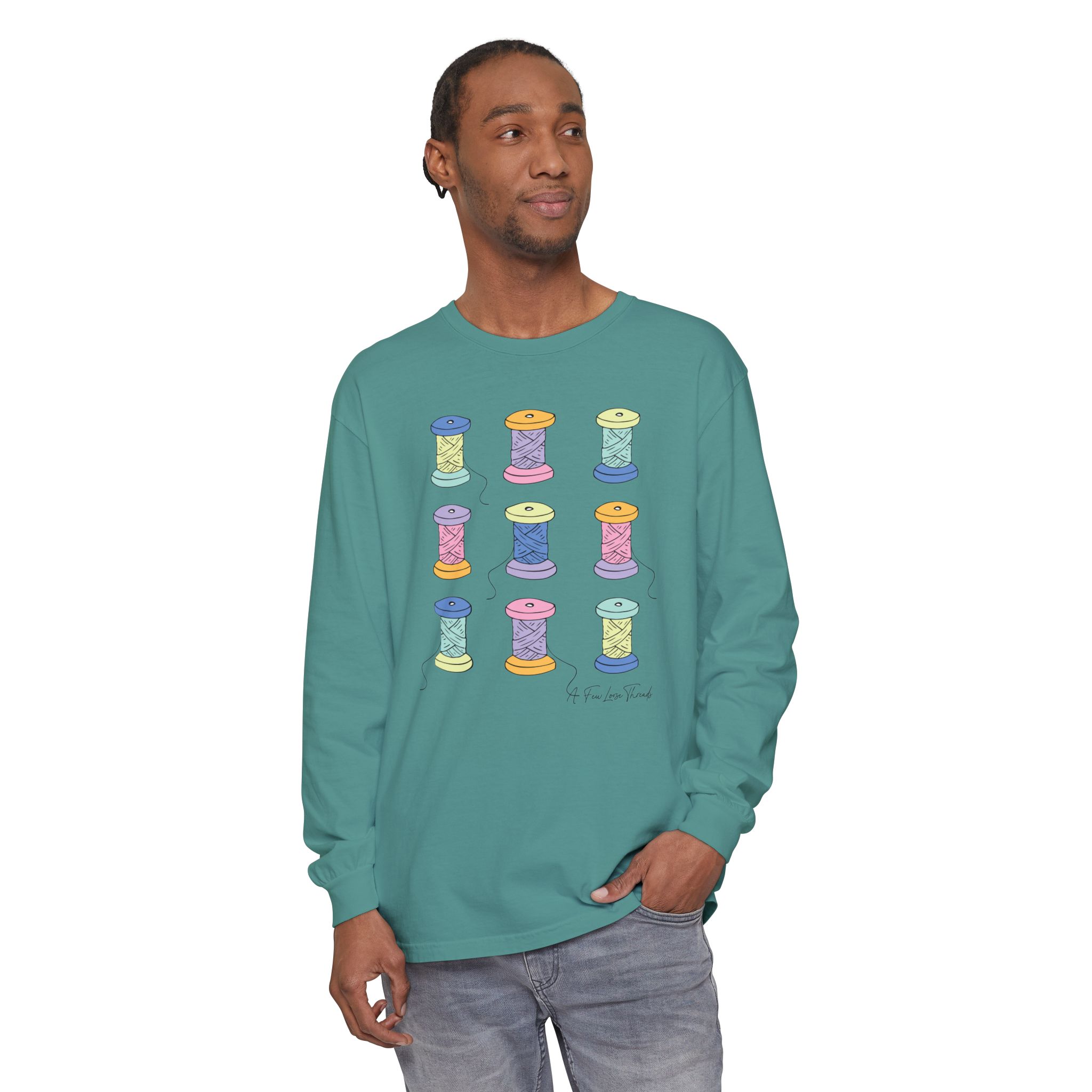 Colorful Spools Long Sleeve T-Shirt - Image 14