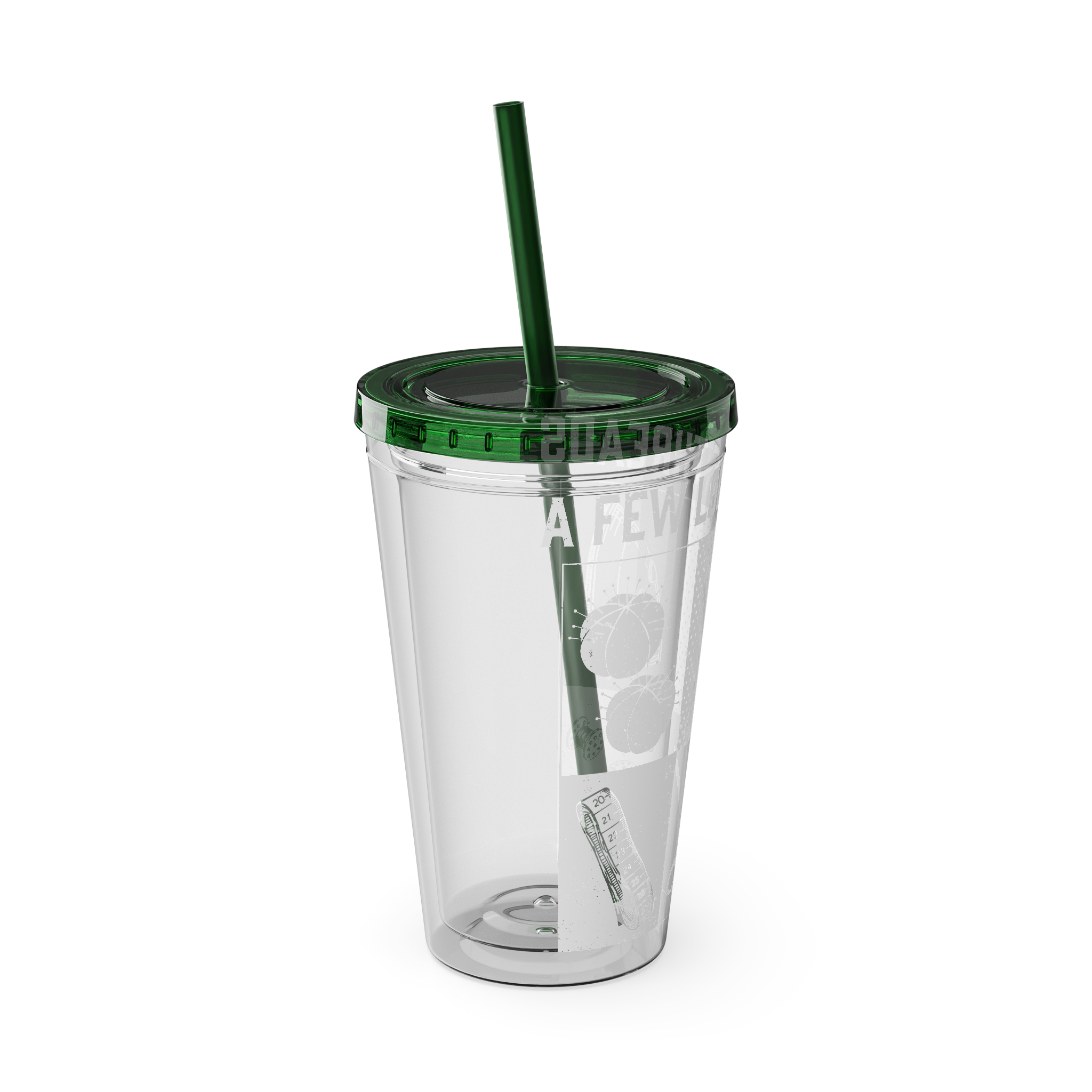 Grunge Sewing Icon Tumbler, 16oz - Image 27