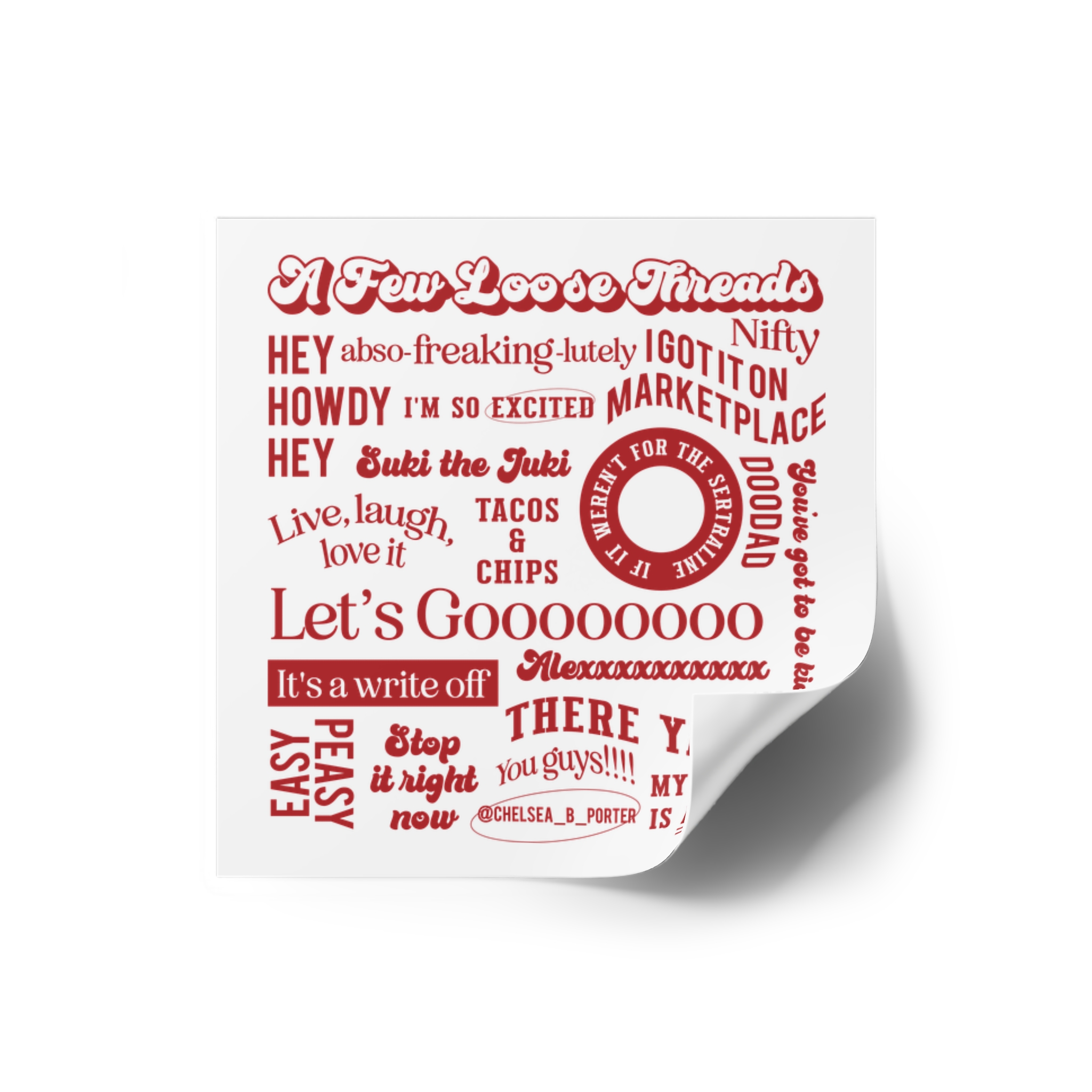 Chelsea's Silly Sayings Stickers