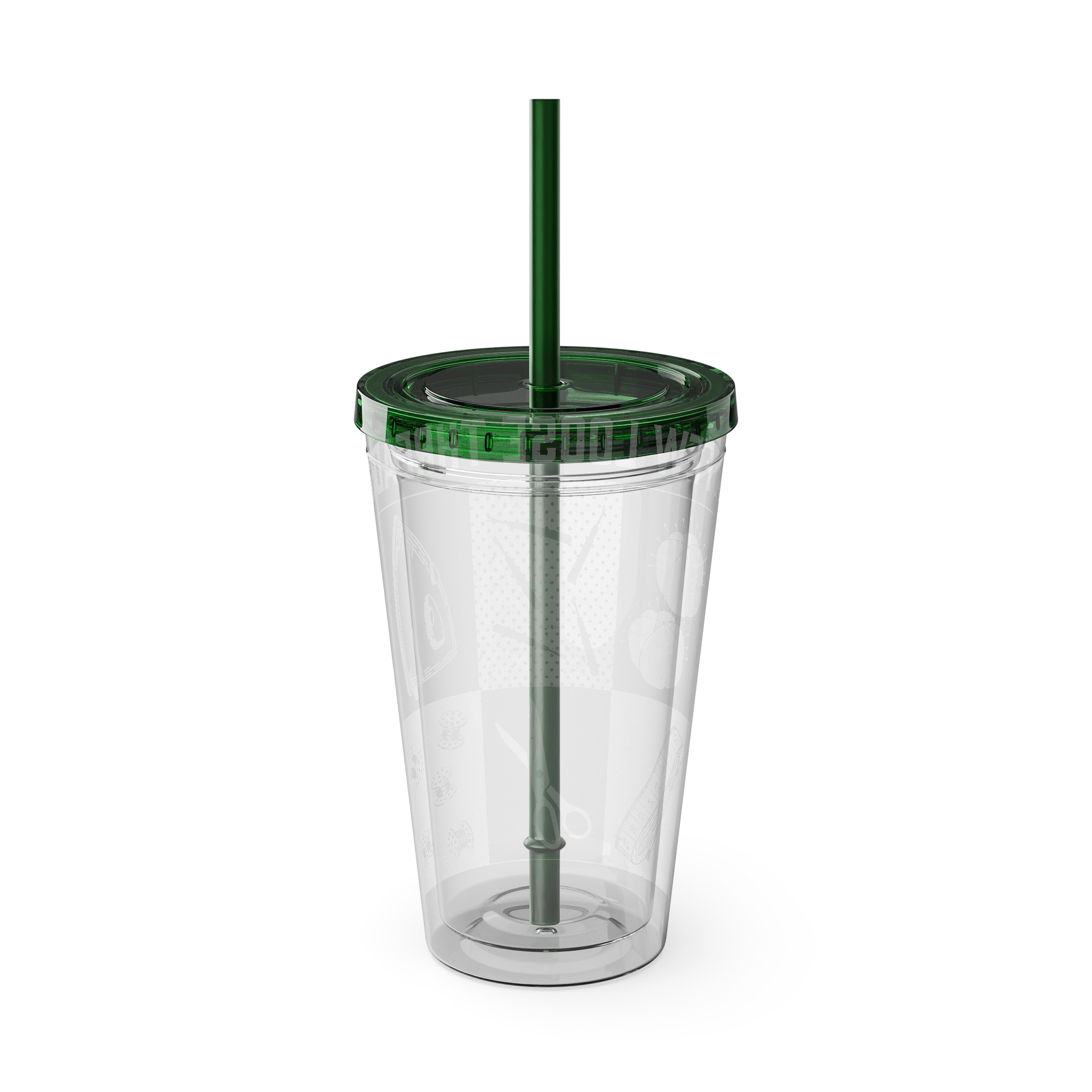 Grunge Sewing Icon Tumbler, 16oz - Image 28