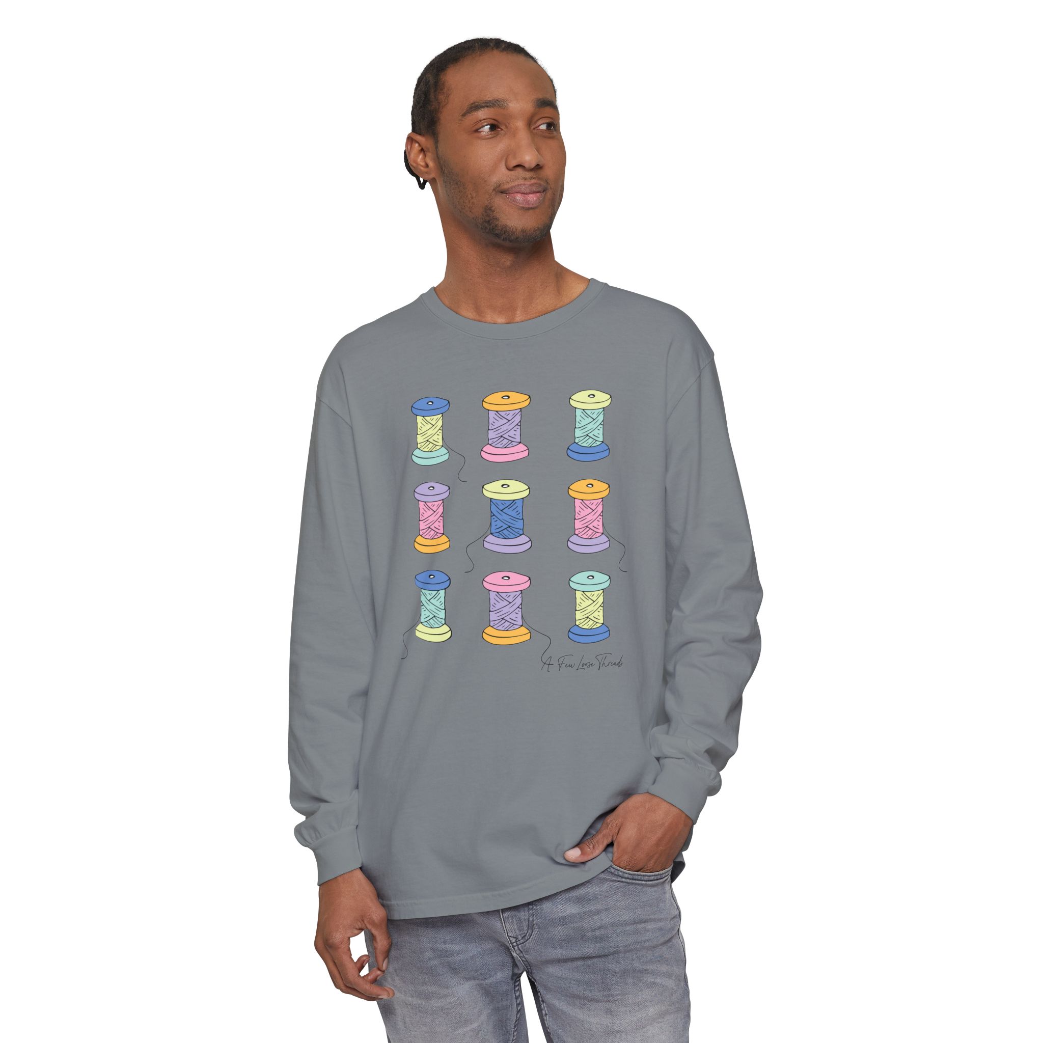 Colorful Spools Long Sleeve T-Shirt - Image 17