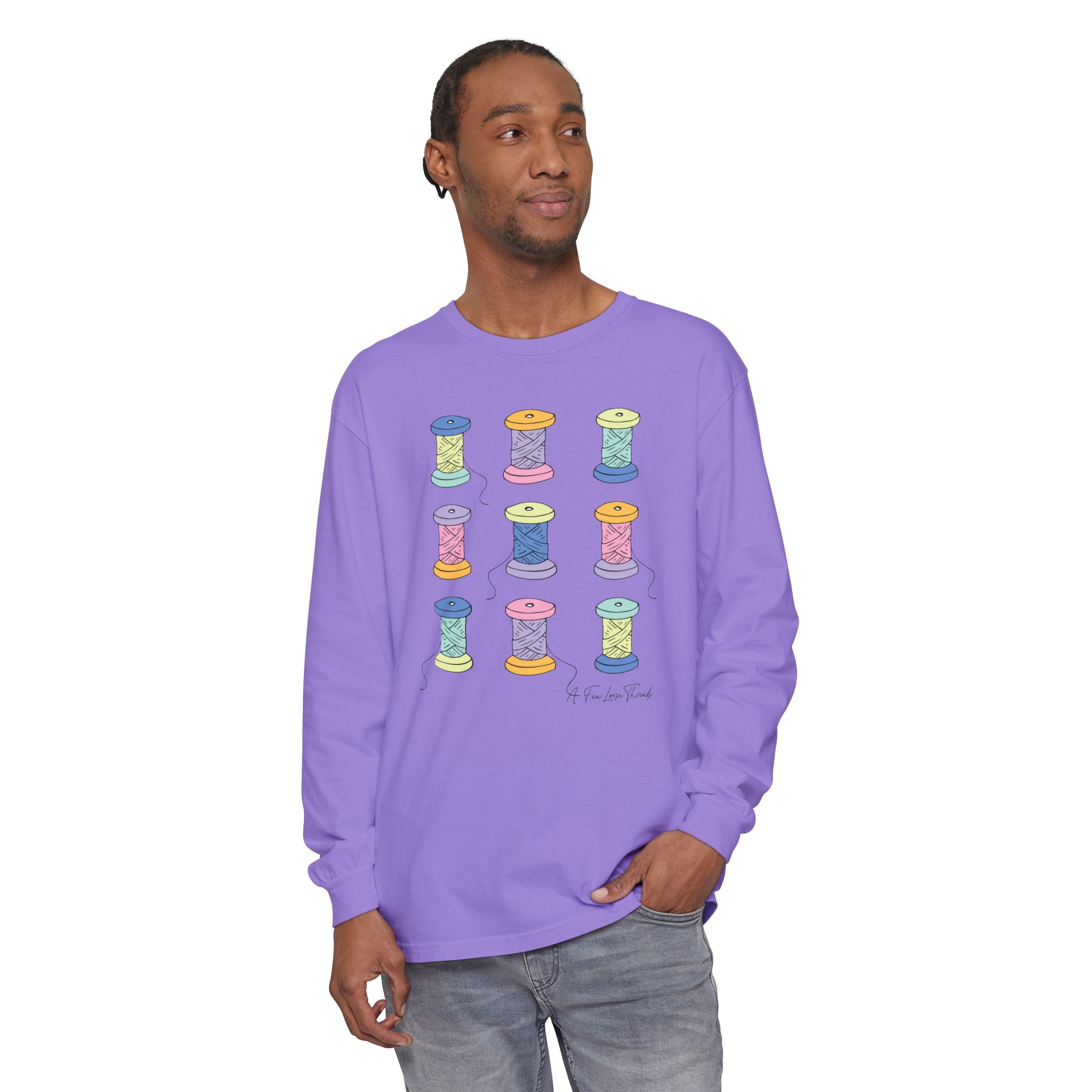 Colorful Spools Long Sleeve T-Shirt - Image 20