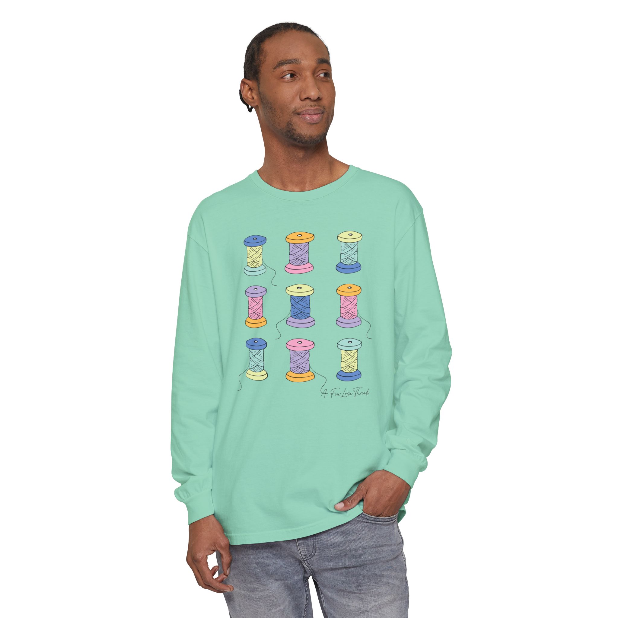 Colorful Spools Long Sleeve T-Shirt - Image 11