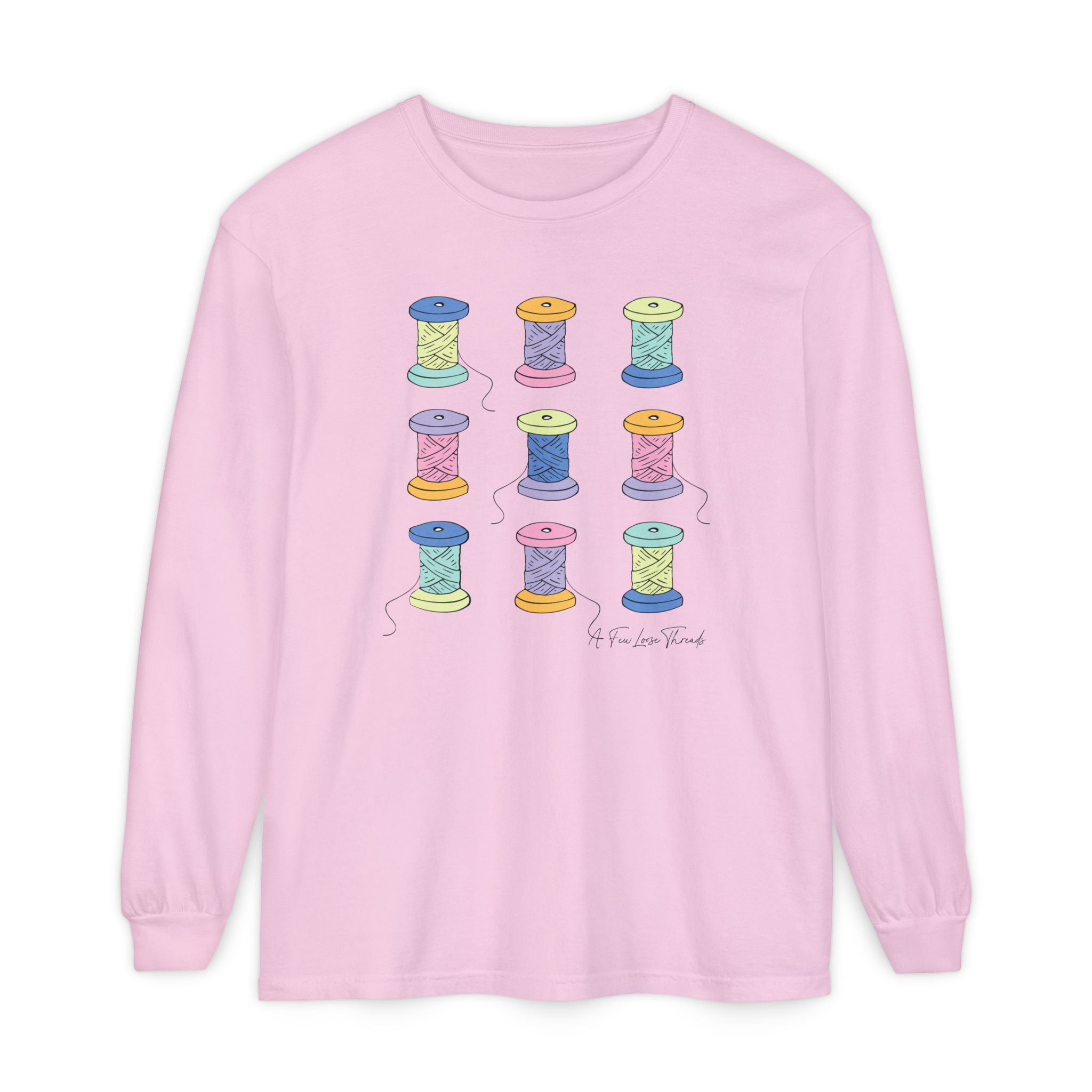 Colorful Spools Long Sleeve T-Shirt - Image 25