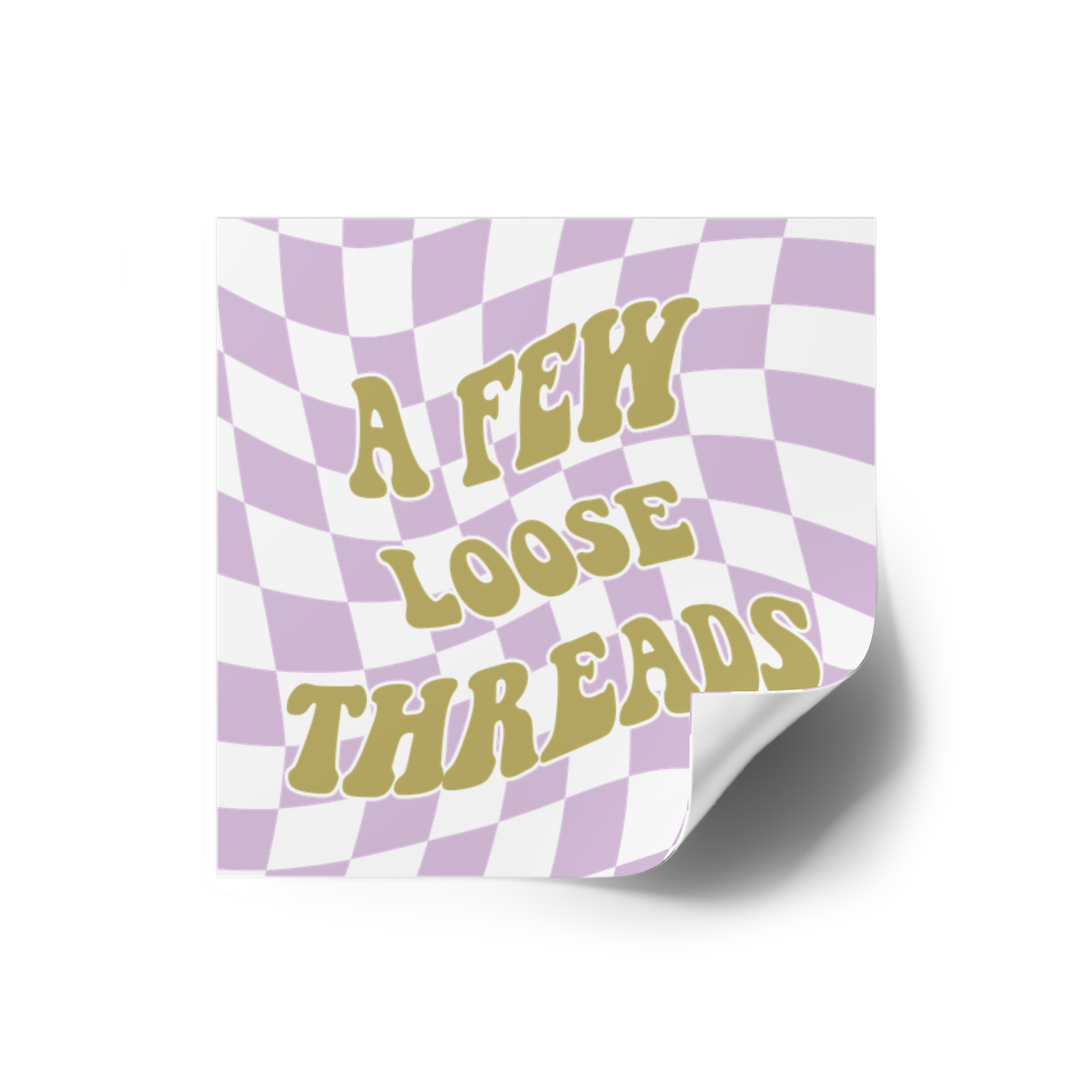 Groovy A Few Loose Threads Stickers