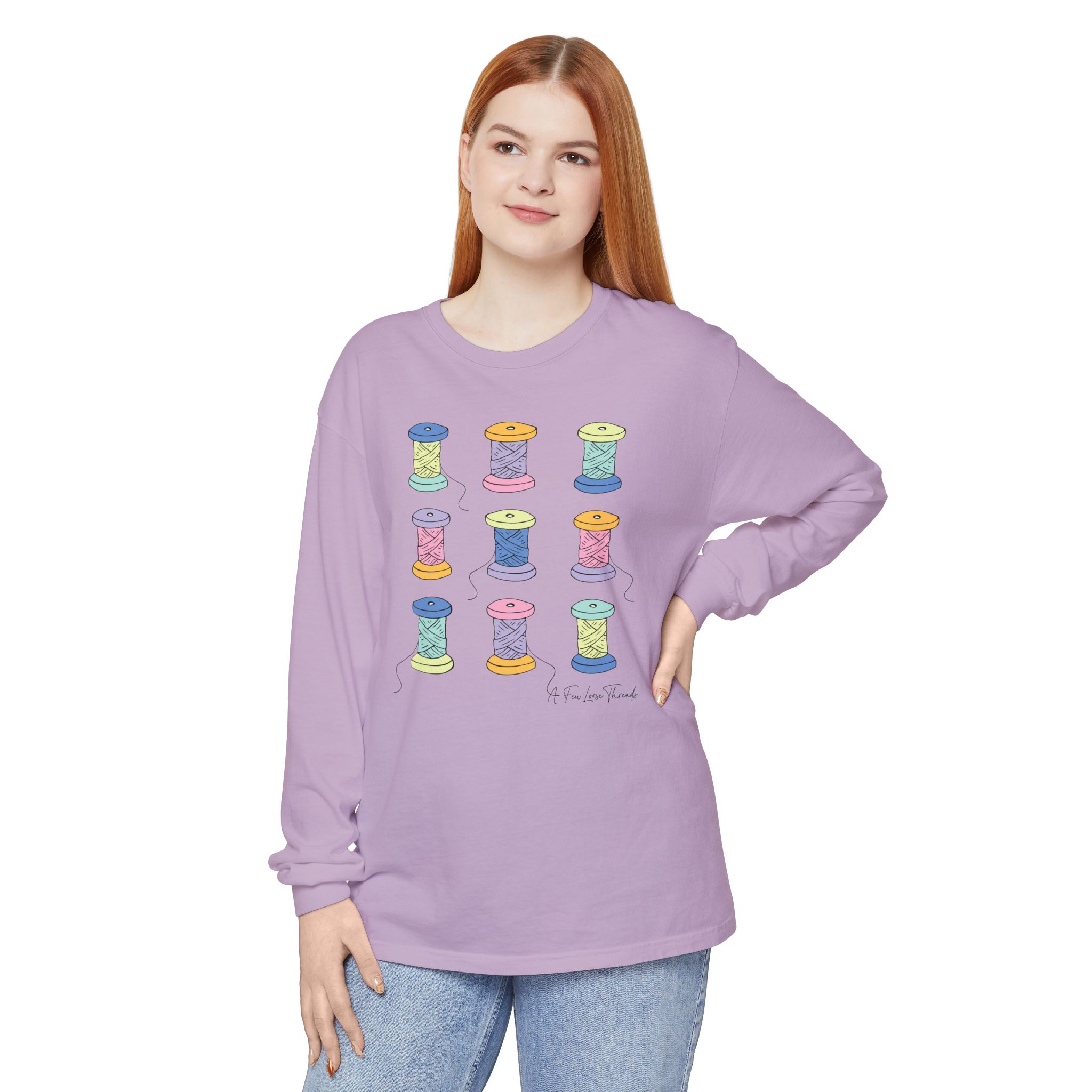 Colorful Spools Long Sleeve T-Shirt - Image 24