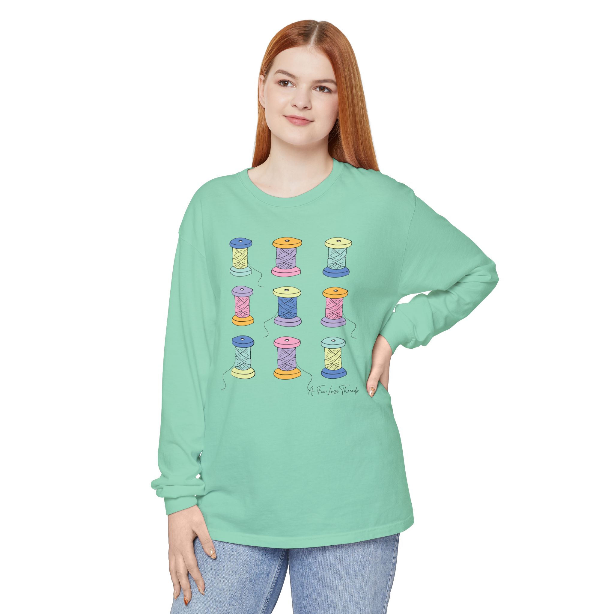 Colorful Spools Long Sleeve T-Shirt - Image 12