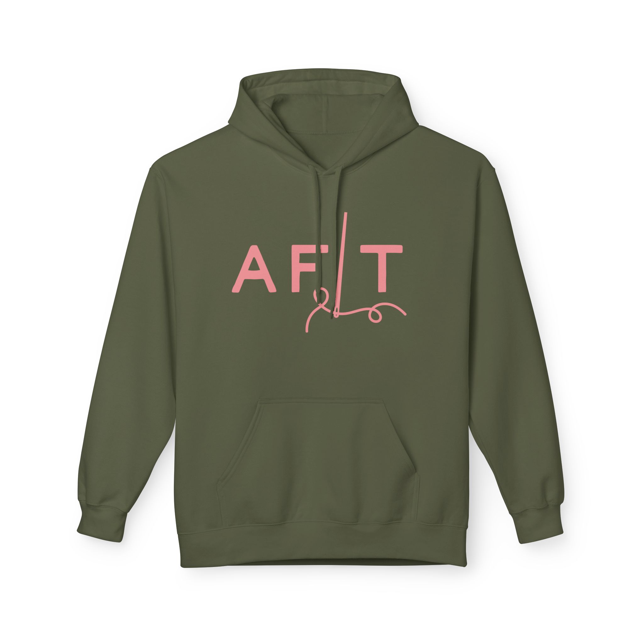 AFLT Front & Back Hoodie in Pink - Image 43